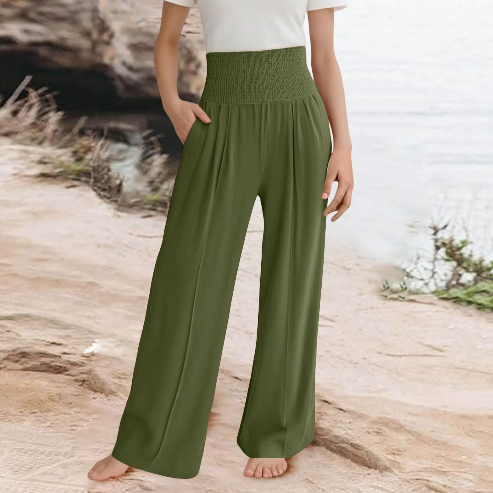 Generisch Pantalon pour enfant fille - En coton - Taille élastique - Pantalon de loisirs - Pantalon de sport stretch confortable - Long A47