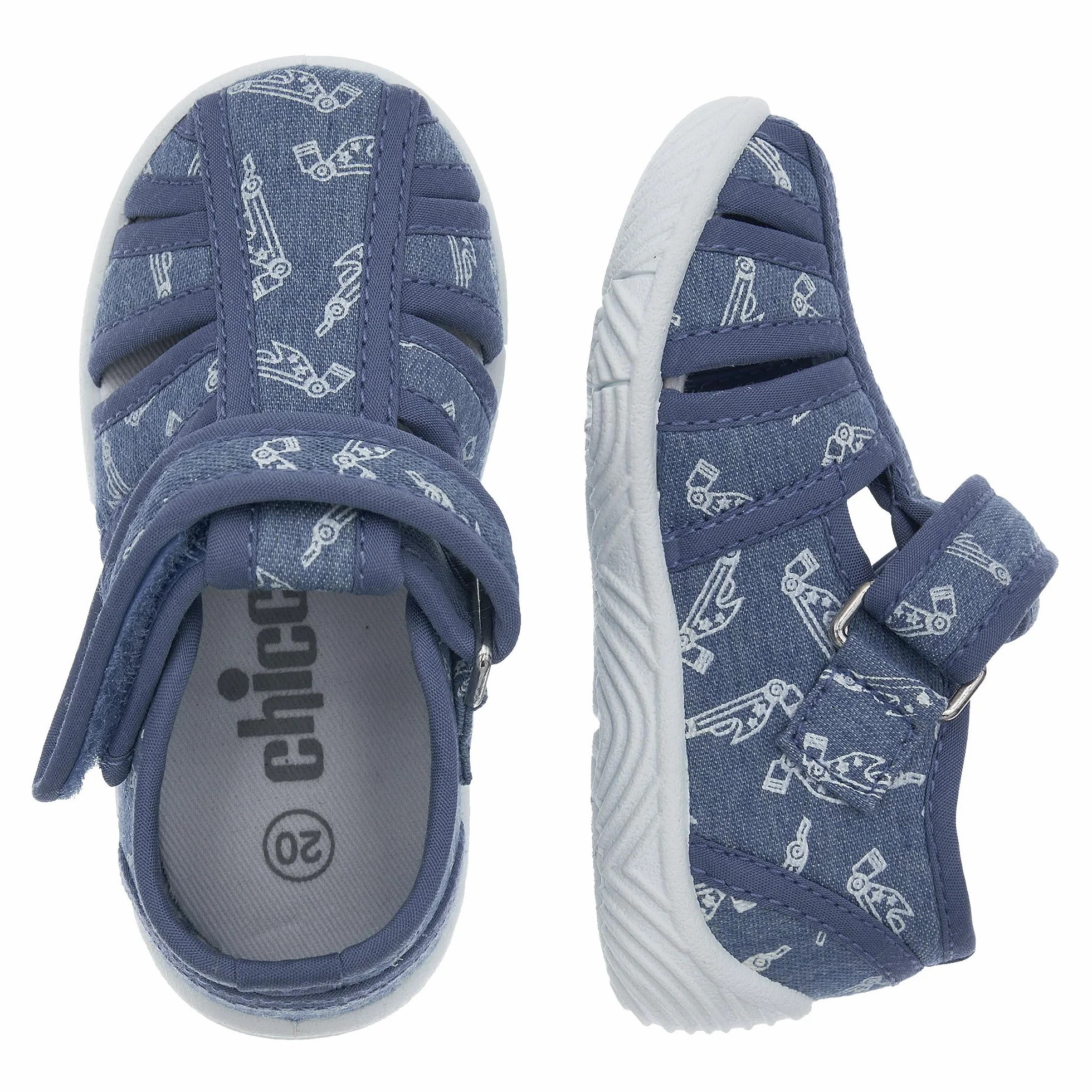 Chicco, Pantoufles pour Enfant, Chaussons pour la Crèche et la Maison, avec Fermeture Scratch Confortable, Designed in Italy