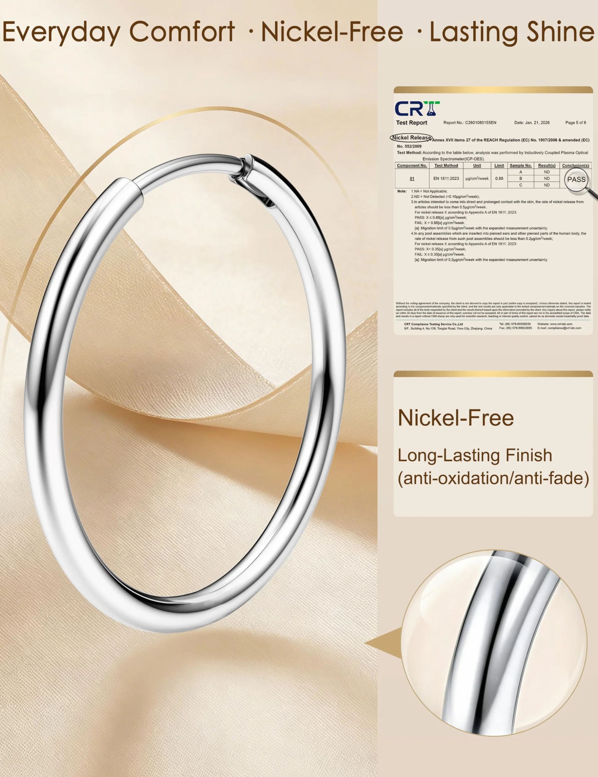 MILACOLATO Petites Boucles d’oreilles Argent/Or pour Femmes Hommes Hypoallergénique 316L Acier Chirurgical Cartilage Tragus Hélice Dormeur Articulé Créoles Boucles d’oreilles Lèvre Anneau Piercing