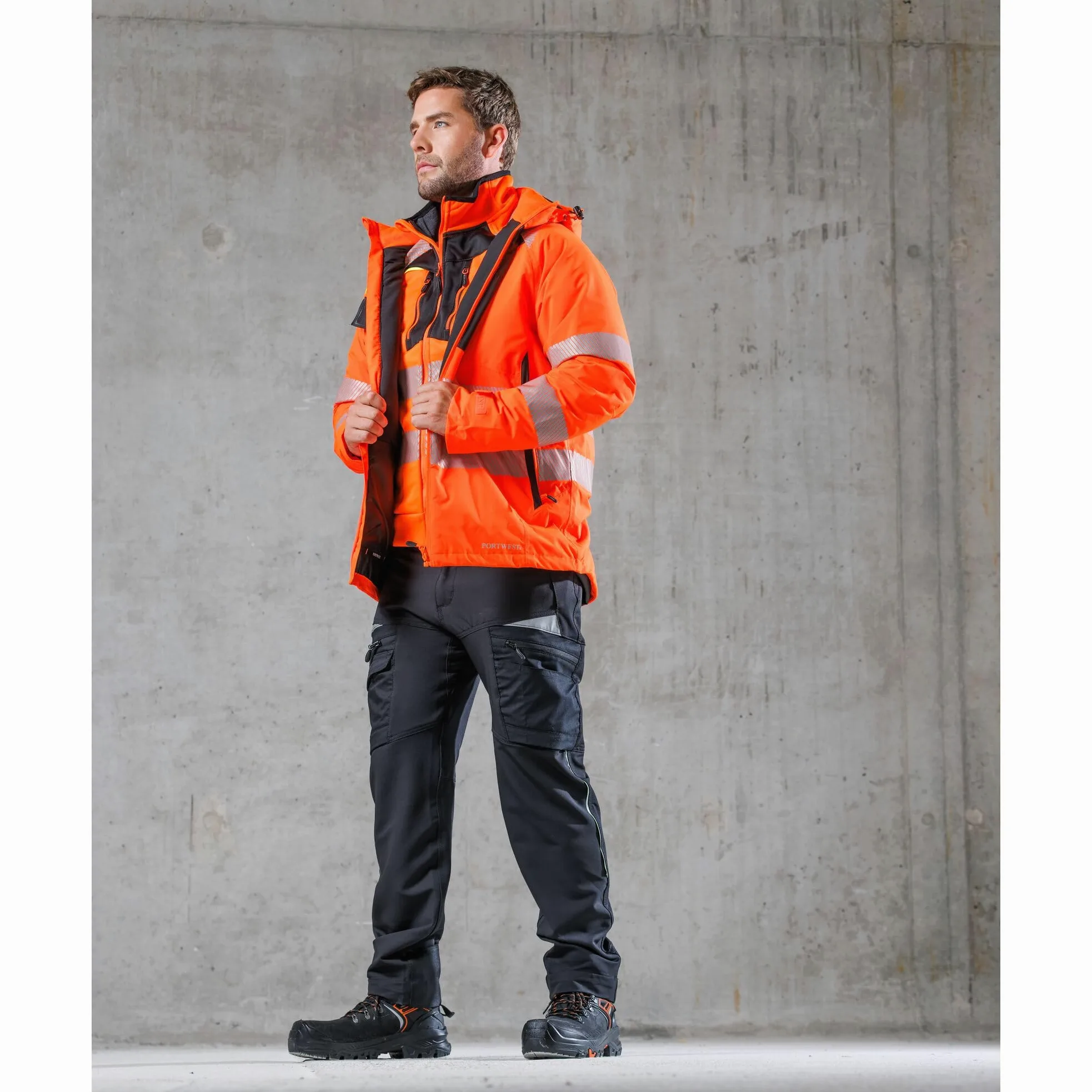 Portwest Veste d'hiver unisexe haute visibilité
