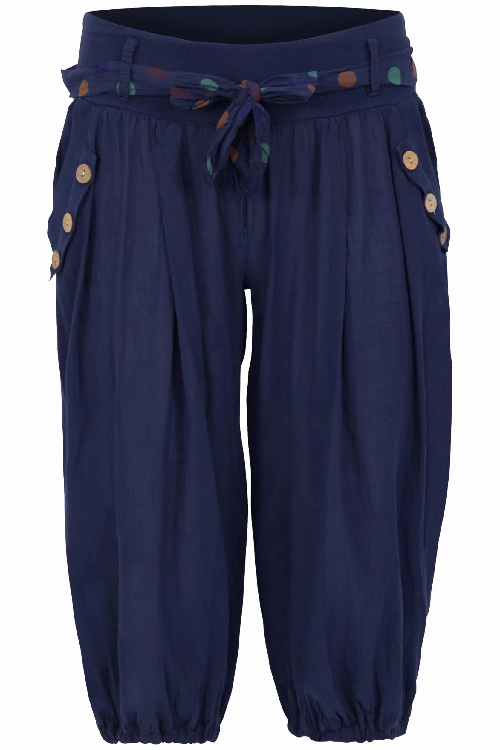 Malito Femme Pantalon Harem Court Ceinture Baggy Aladin Yoga 3416