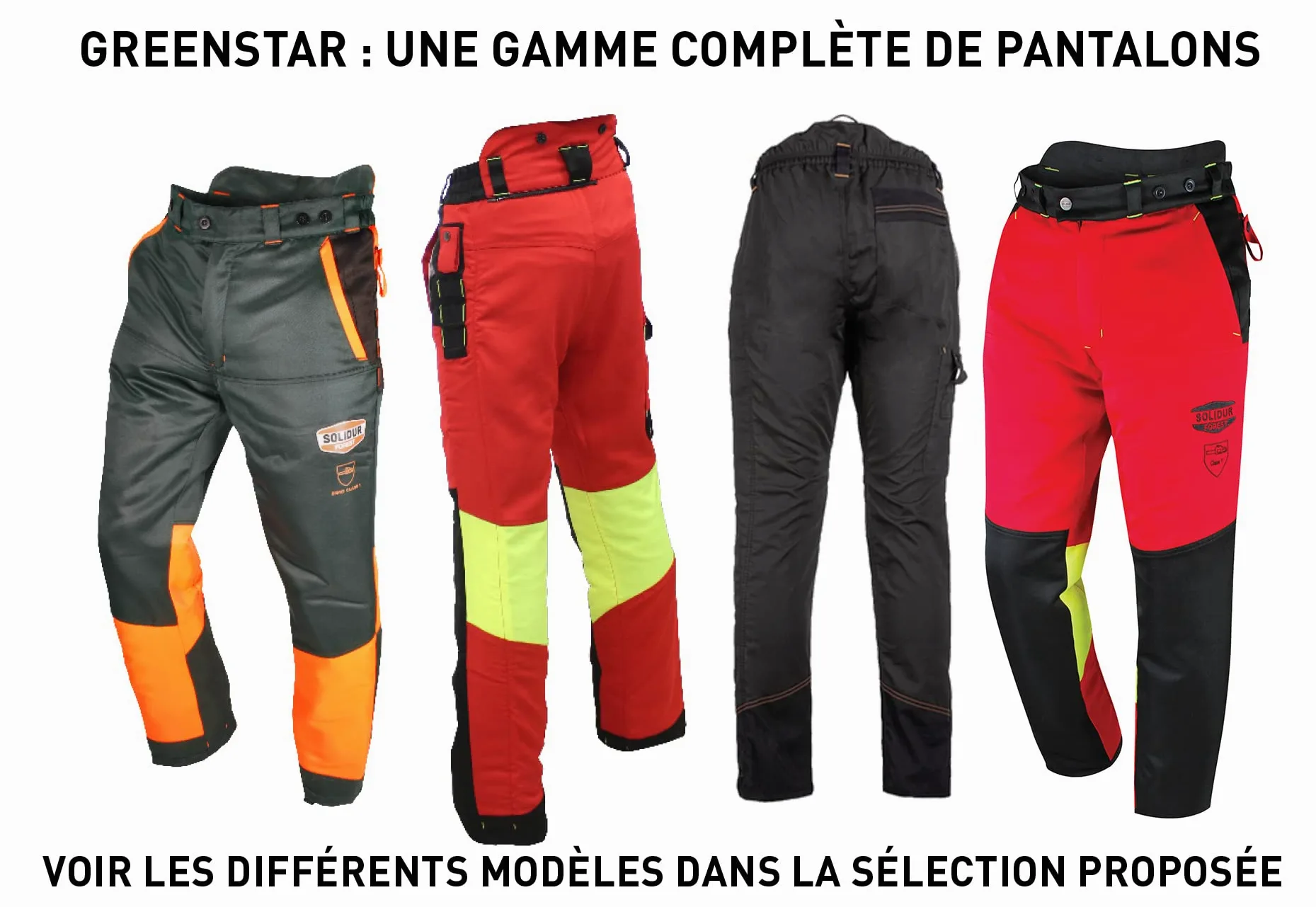Greenstar 10988 Pantalon de bûcheronnage Ozaki multi-poches
