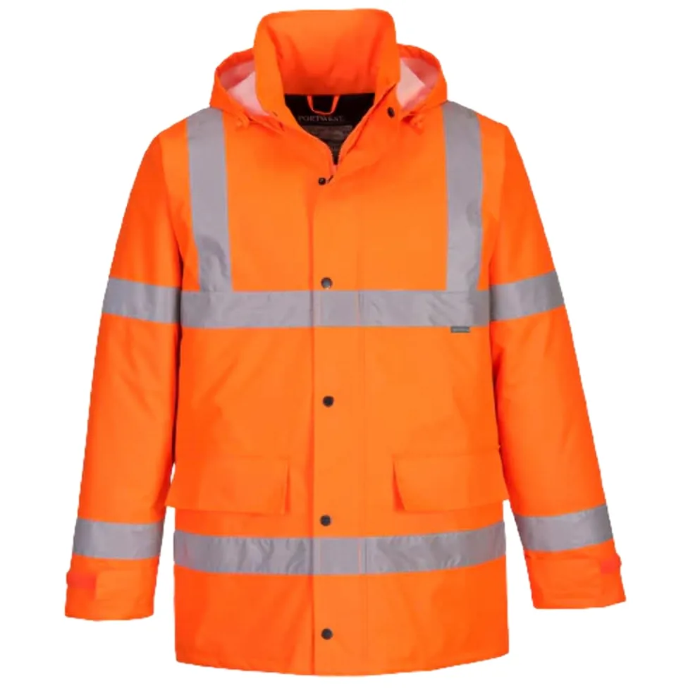 PORTWEST Parka d'hiver Hi-Vis Traffic Orange 6XL - Vêtements haute visibilité