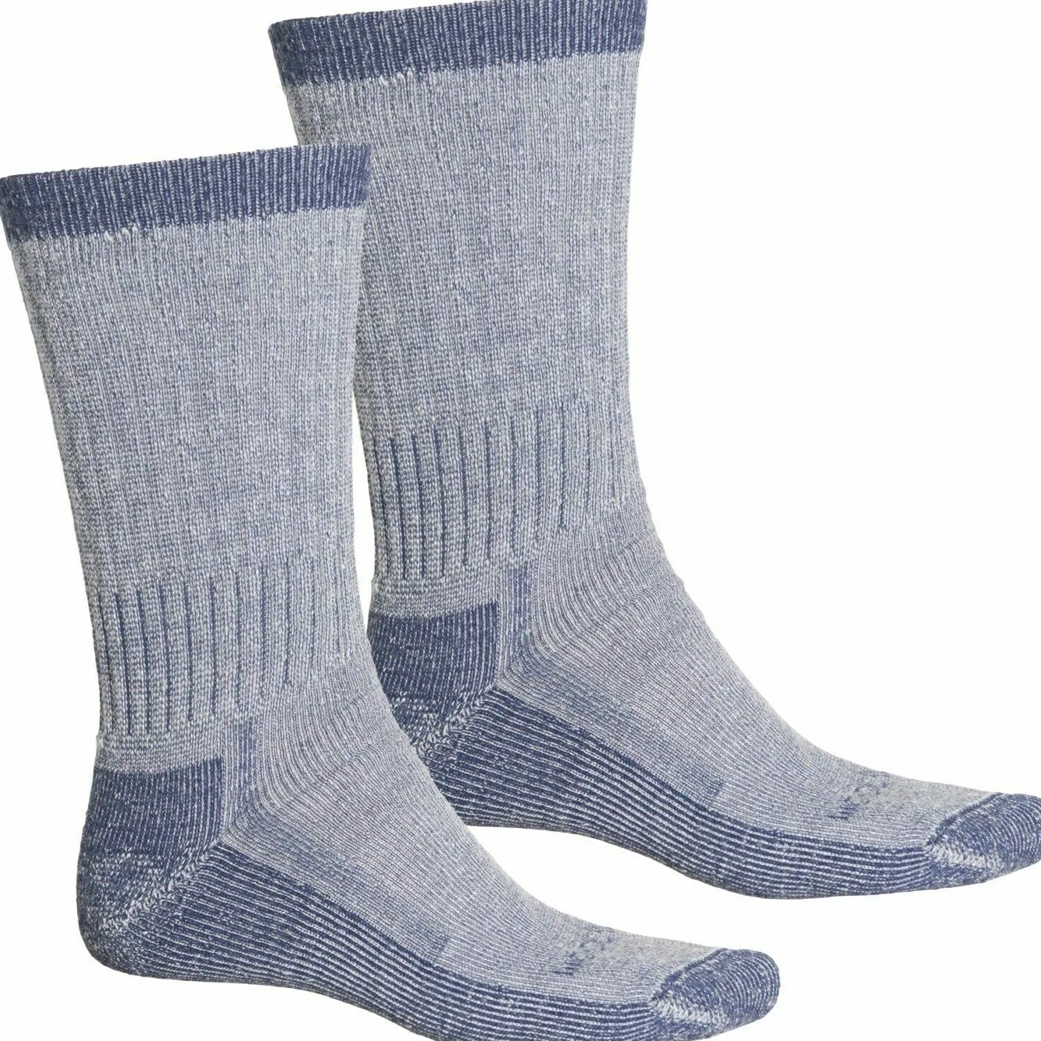 Woolrich Lot de 2 paires de chaussettes de randonnée en laine mérinos pour homme Taille L