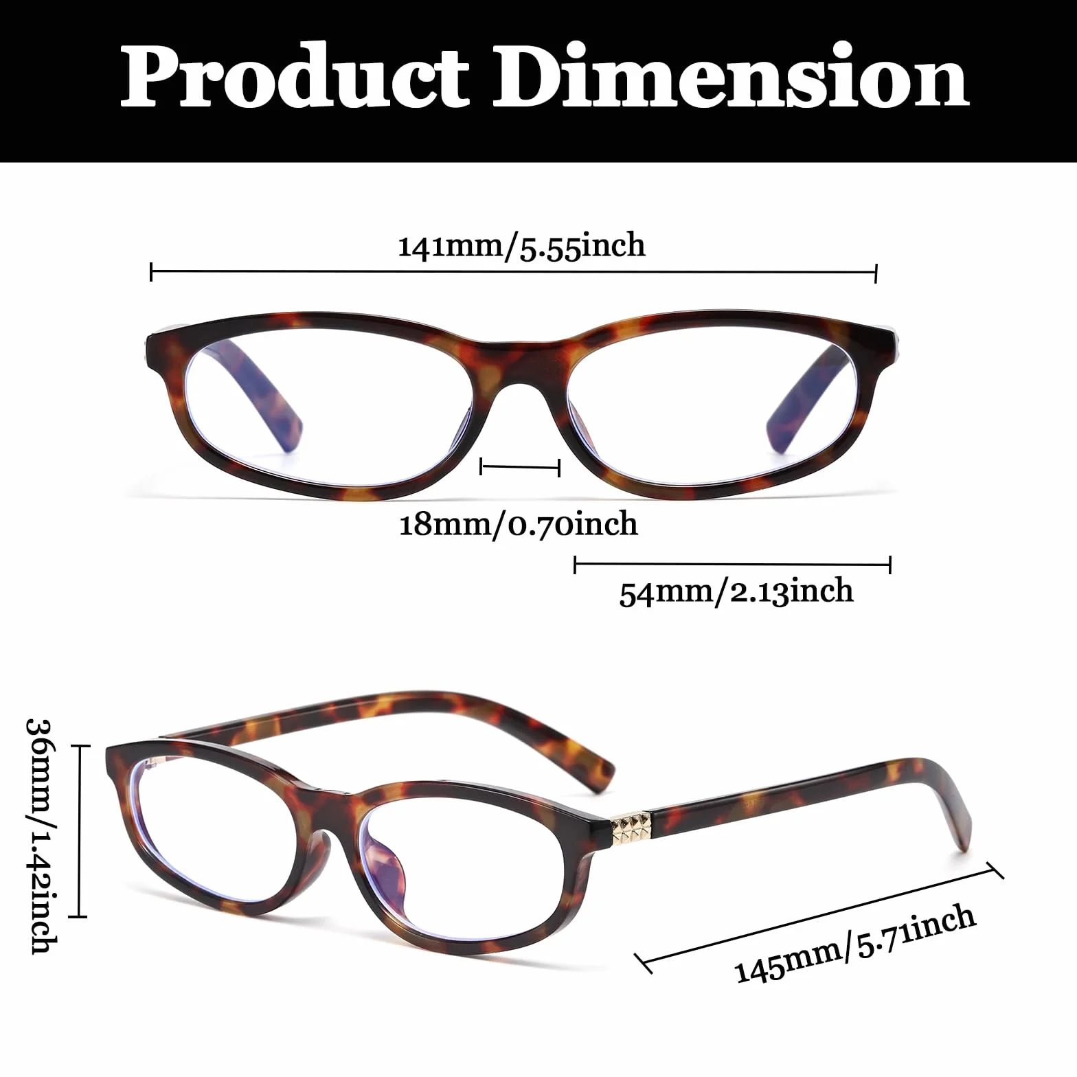 LJCZKA Lunettes Lumiere Bleue Ovale Femme Homme Petite Lunette Monture Rectangulaire Lunettes Annee 90 Anti-Fatigue pour Jeux, Texing et Lecture