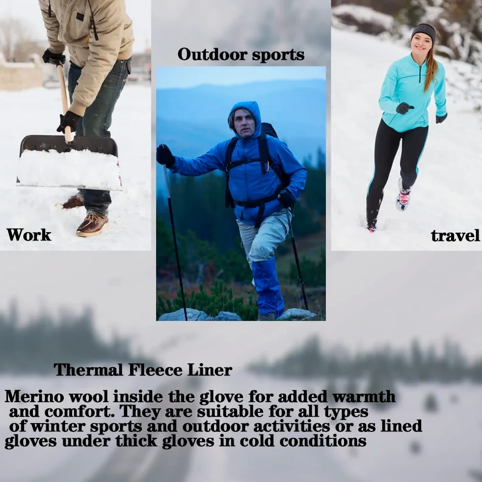 OTTERSHELL Gants Explorateur pour Hommes, imperméables, avec écran Tactile, idéaux pour diverses activités en Plein air telles Que la Course, Le vélo, la randonnée, par Temps Froid.
