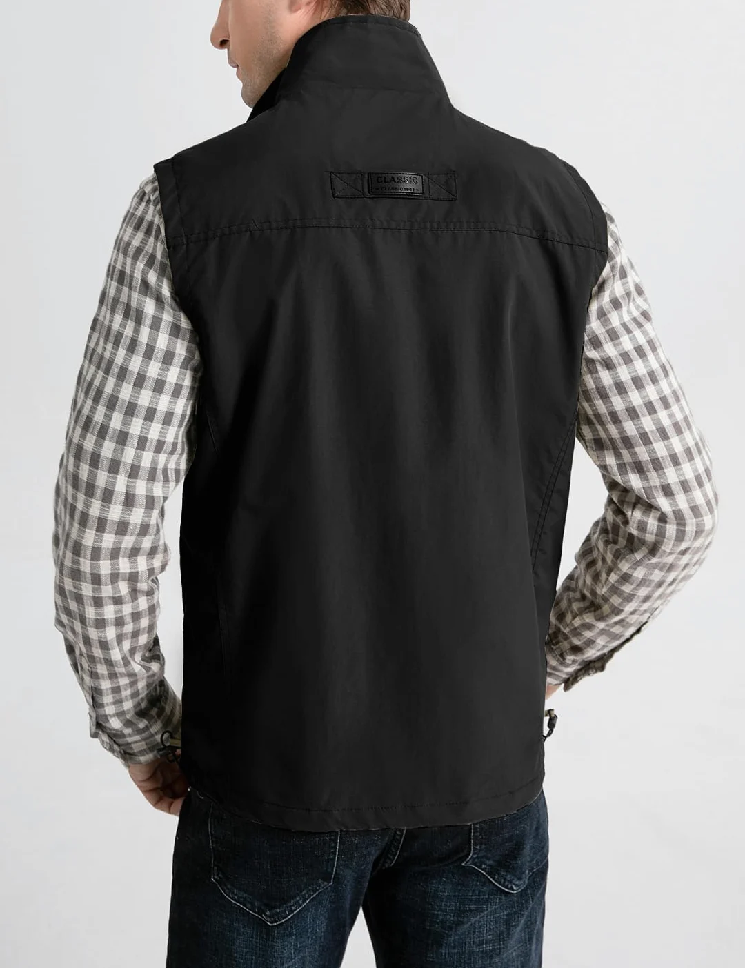 Gilet léger pour homme - Léger - Pour le voyage, la pêche, le safari, le travail - Avec plusieurs poches