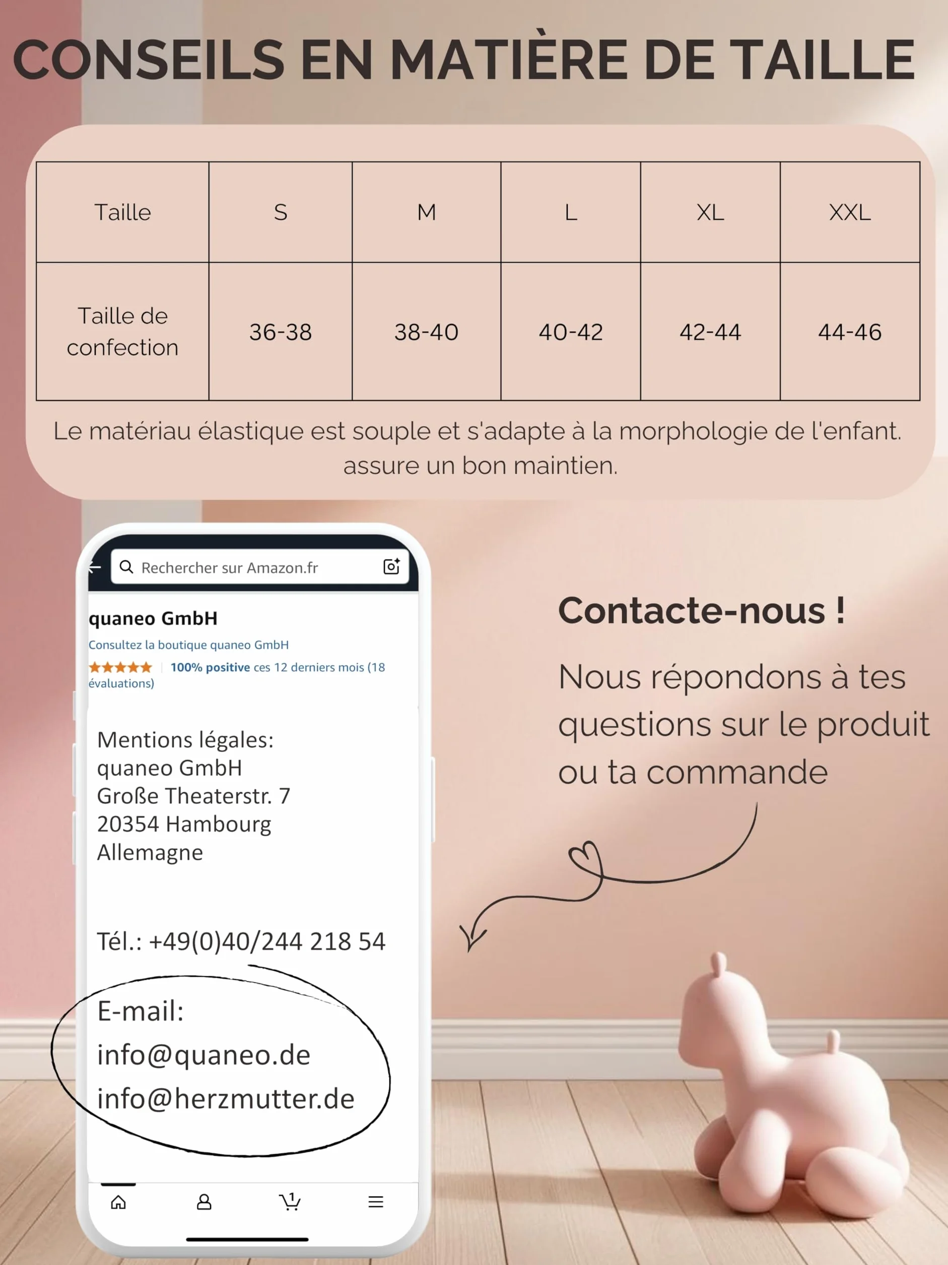 Herzmutter Chemise de Nuit d'allaitement - Chemise de Nuit Maternité Femme Grossesse - avec Boutons - Robes Grossesse Allaitement - Manches Courtes avec Dentelle - 2850