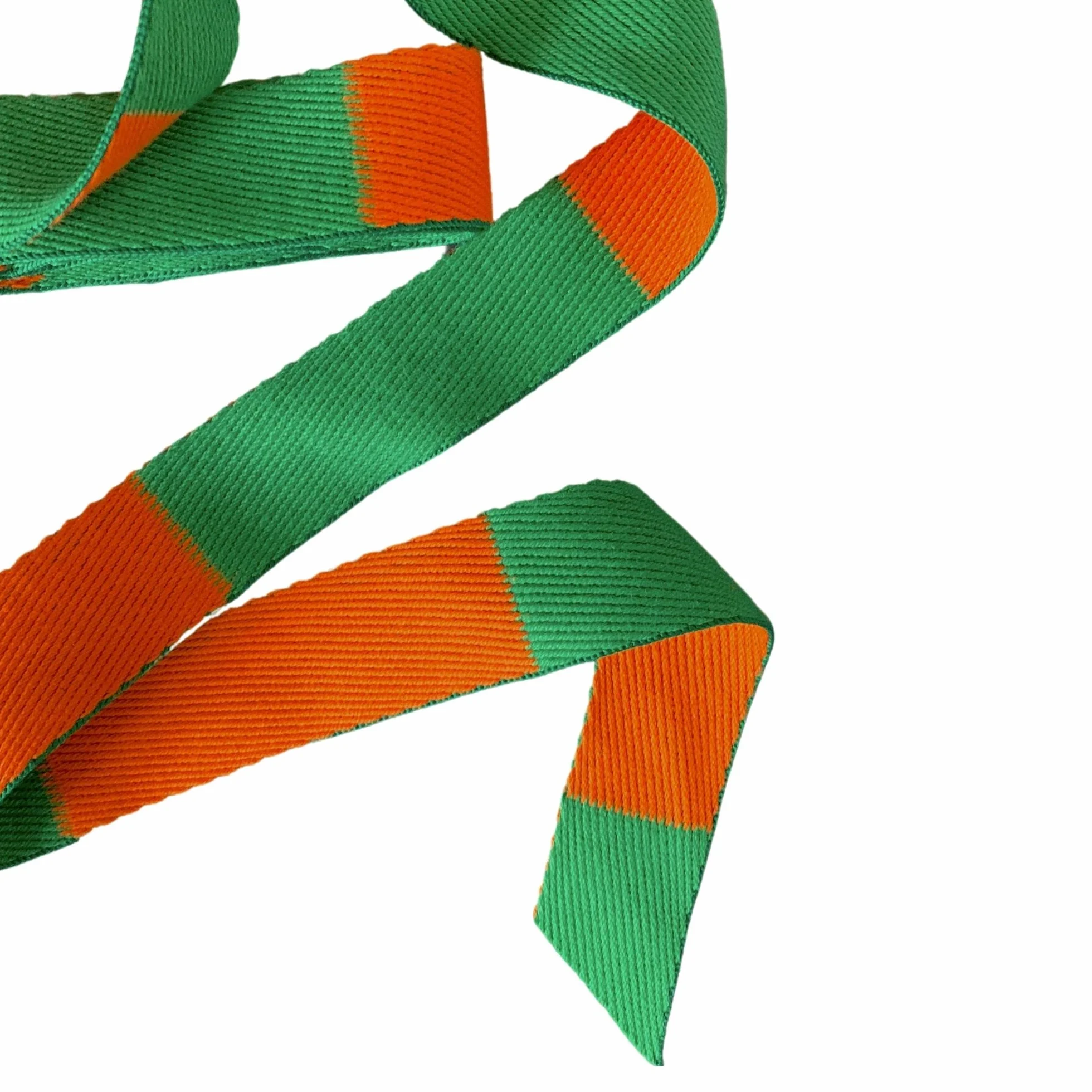 UGOJUDO Rouleau de Ceinture de Judo 50 mètres Orange/Verte