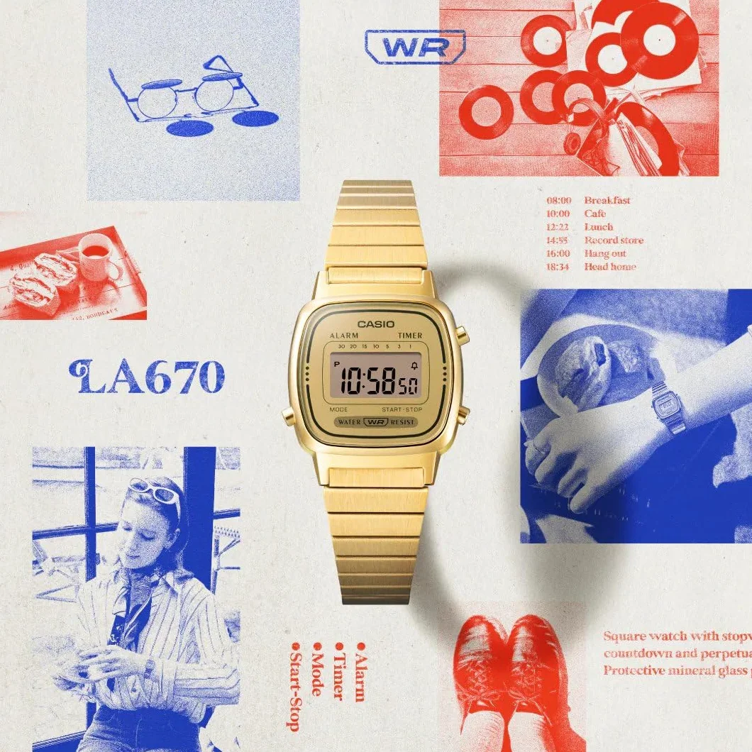 Casio Montre Femme Digitale – LA670WGA-9D