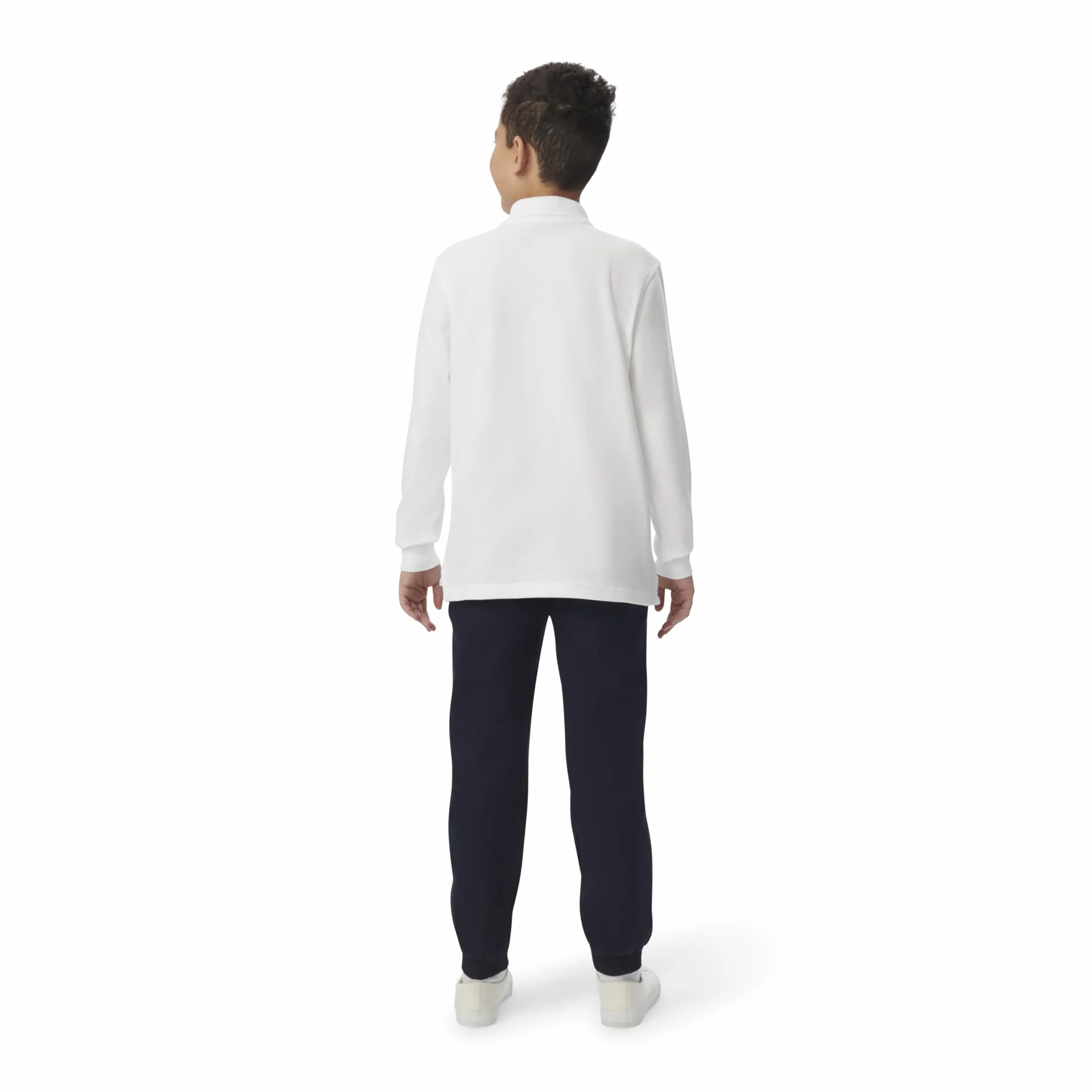 French Toast Polo piqué à Manches Longues Enfant, Blanc, 8
