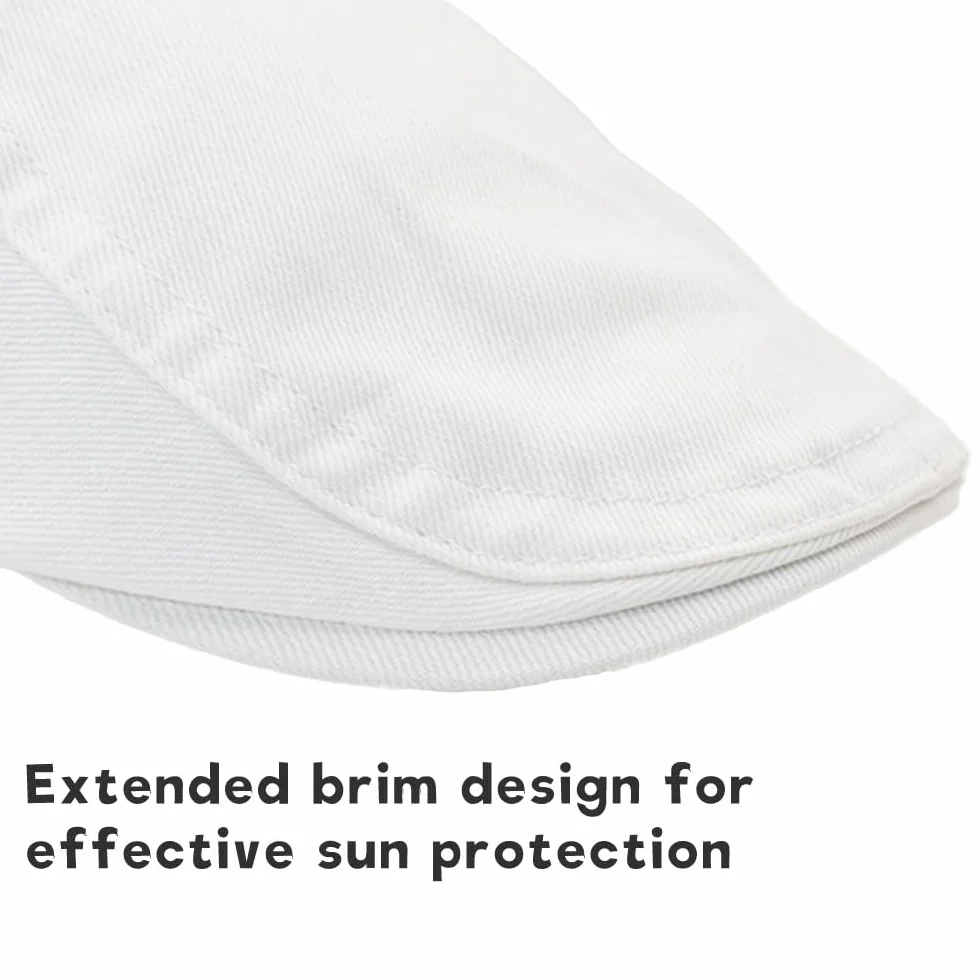 Casquette Beret Homme Respirant Protection Solaire Vintage Réglable