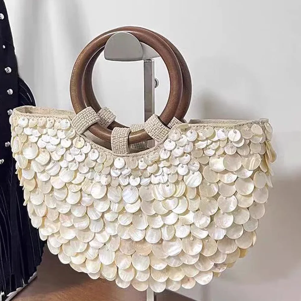 Sac à main coquillage Les portefeuilles coquillages sont exquis, sont faits à la main et conviennent Pour aux sacs coquillages et Pour aux dîners, fêtes, mariages