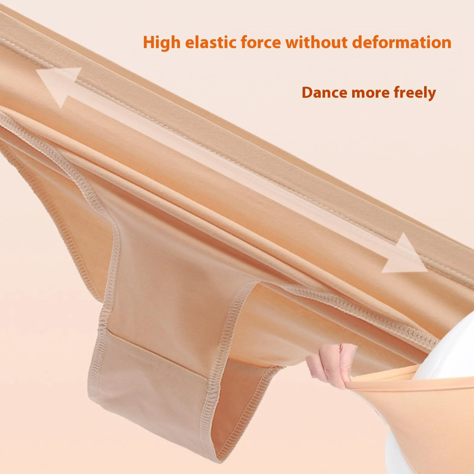 Culotte de danse pour filles - Sous-vêtement de ballet - Coupe haute - Coton respirant - Sans couture - Confortable - Pour un style de vie actif