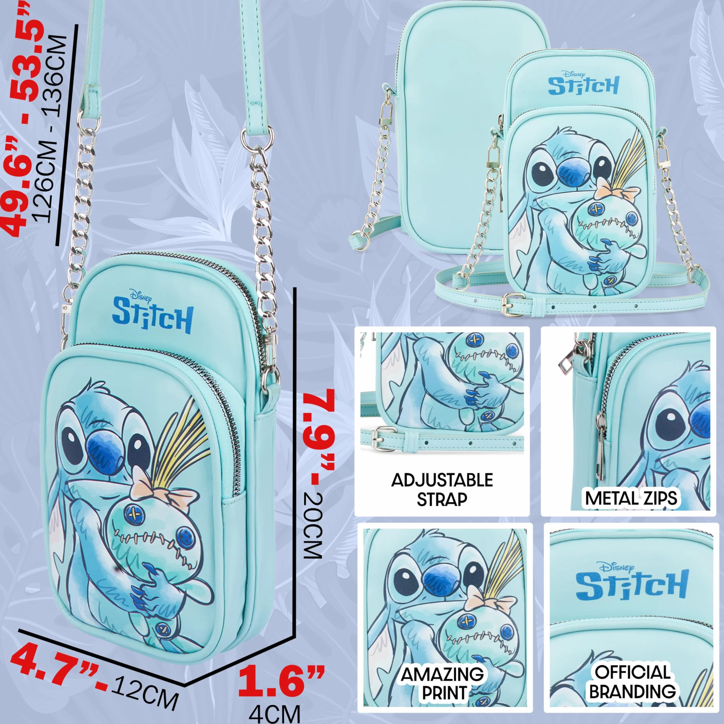 Get Trend Sac Bandoulière Fille et Ado, Pochette Téléphone Bandoulière Épaule, Sac de Voyage Porté Travers, Cadeau Fille