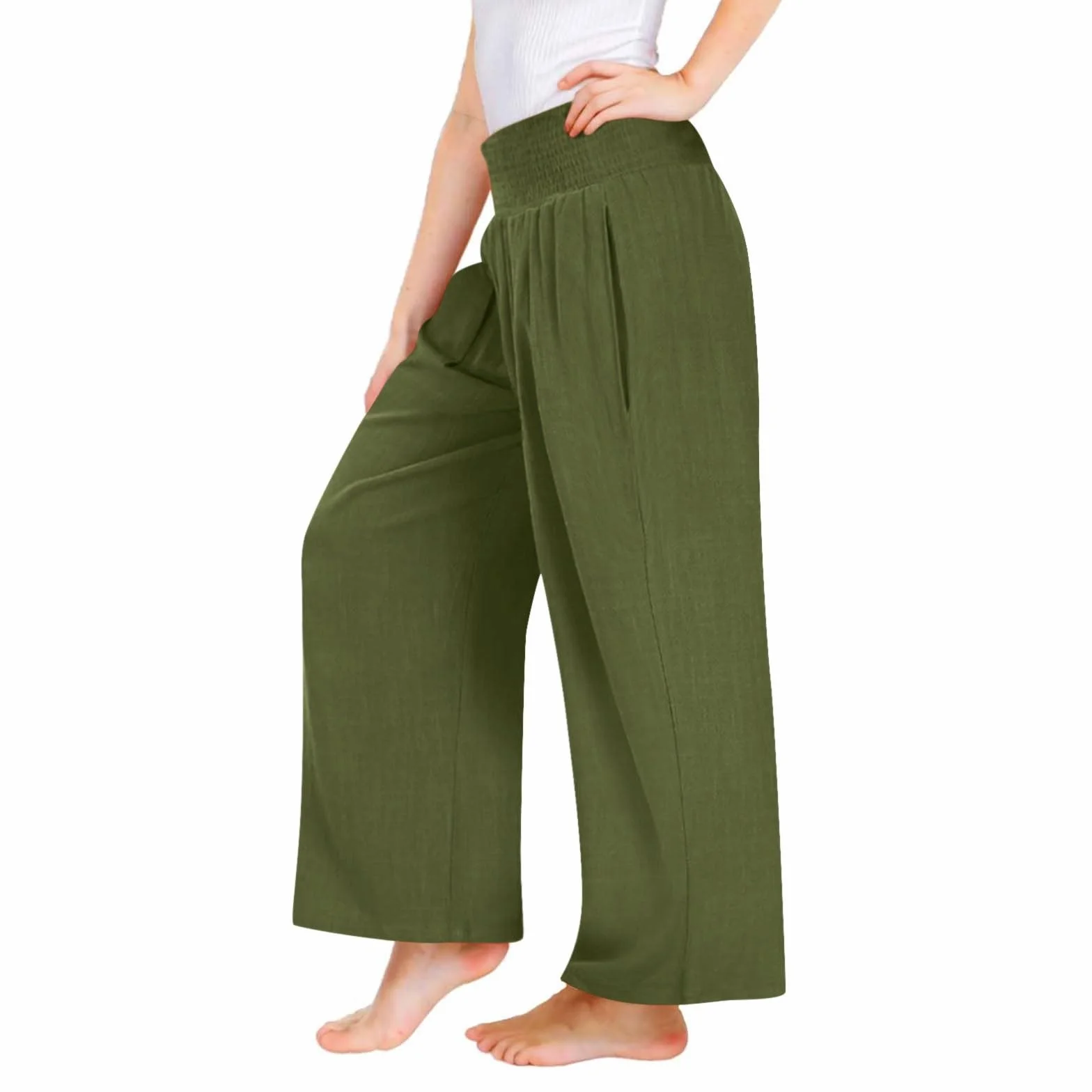 Generisch Pantalon pour enfant fille - En coton - Taille élastique - Pantalon de loisirs - Pantalon de sport stretch confortable - Long A47