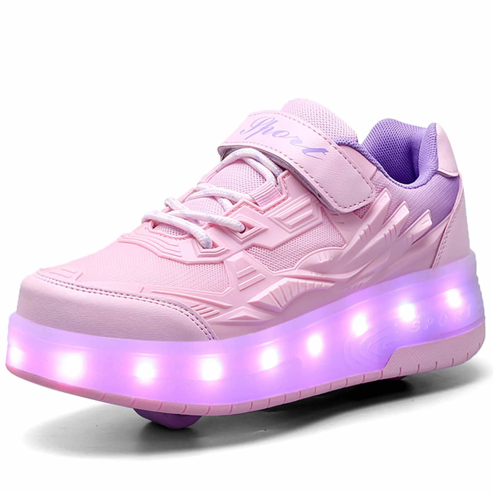 Patins à roulettes Chaussures de Skateboard Outdoor Fille Garçon Ajustables