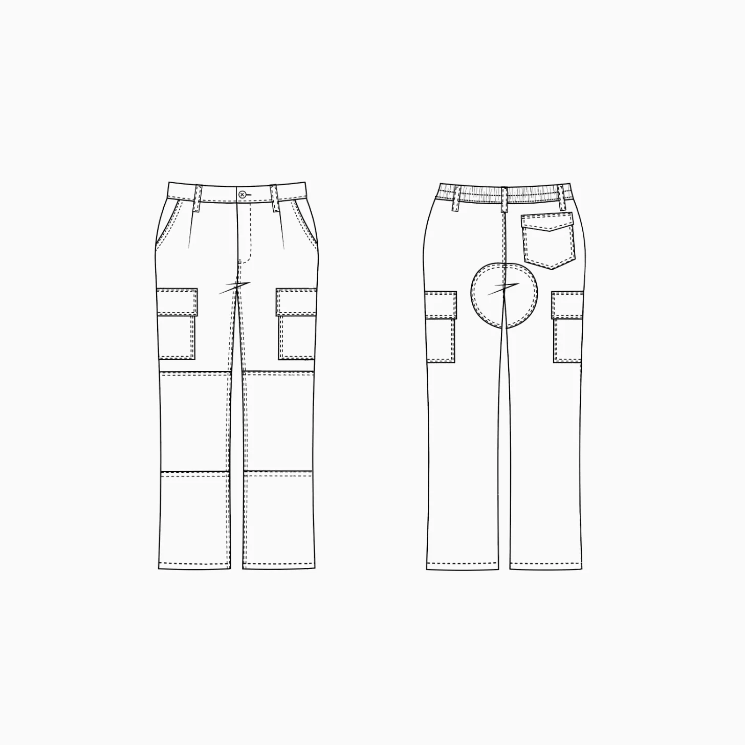 Misemiya Lot de 2 Pantalons de Travail pour Homme Mz-2-9100 d'utilité Professionnelle