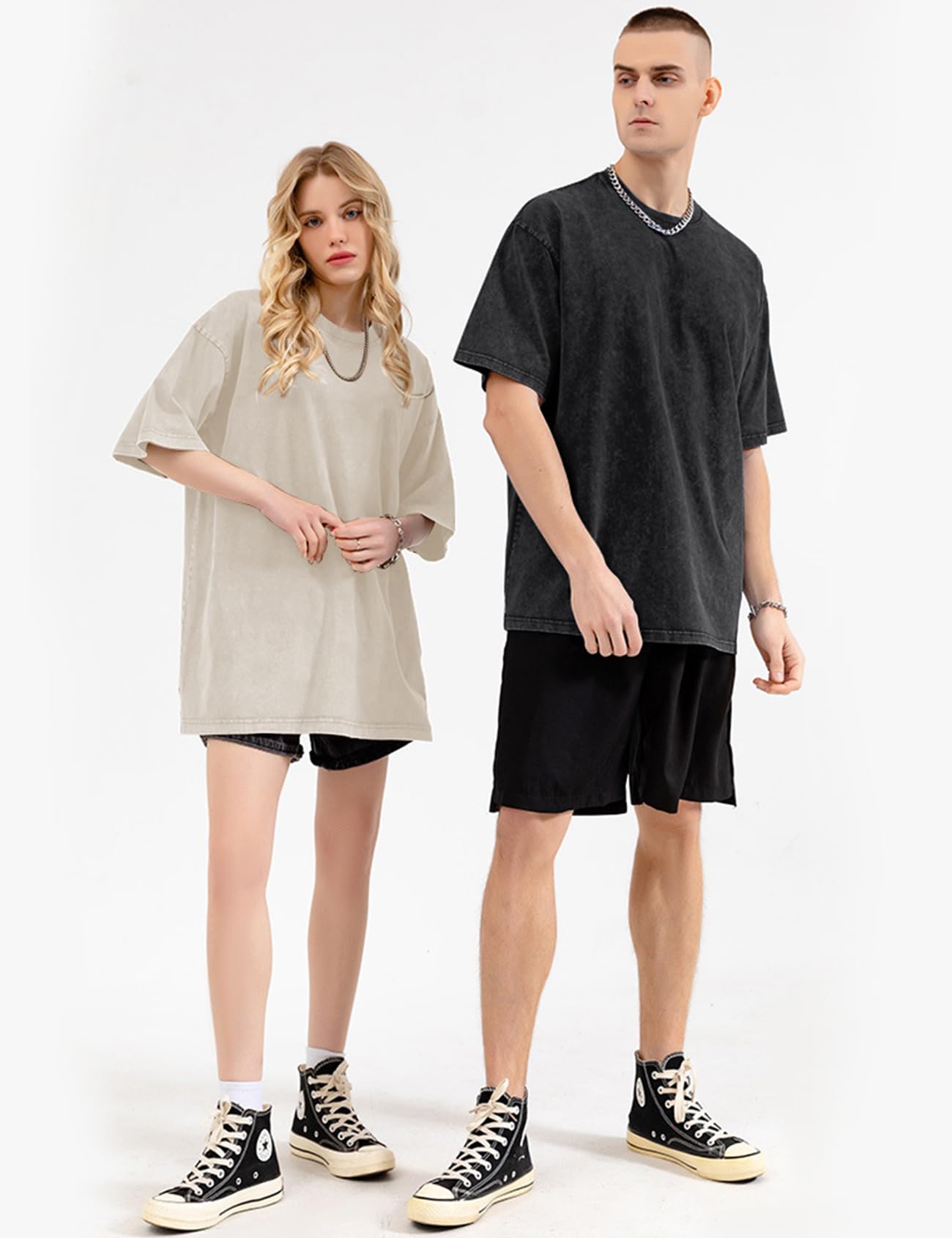Unisex Washed Vintage Oversized T-Shirt
