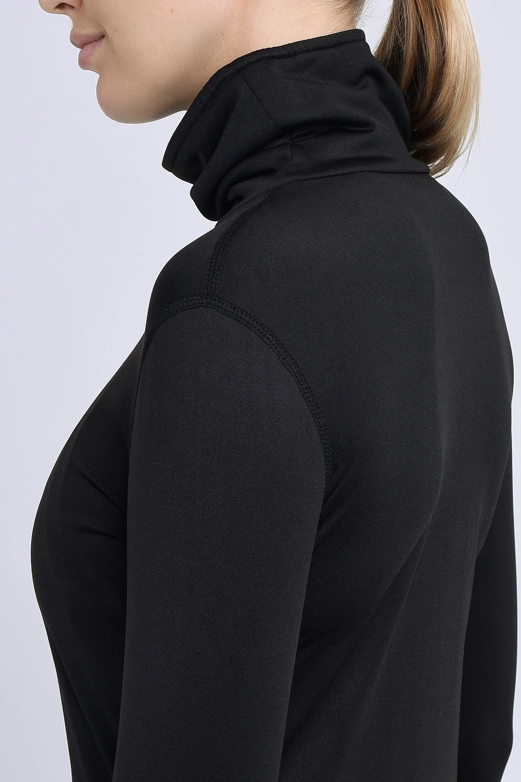 TCA Warm-Up Femme - Tee-Shirt Manches Longues de Sport et Running - avec Col Roulé