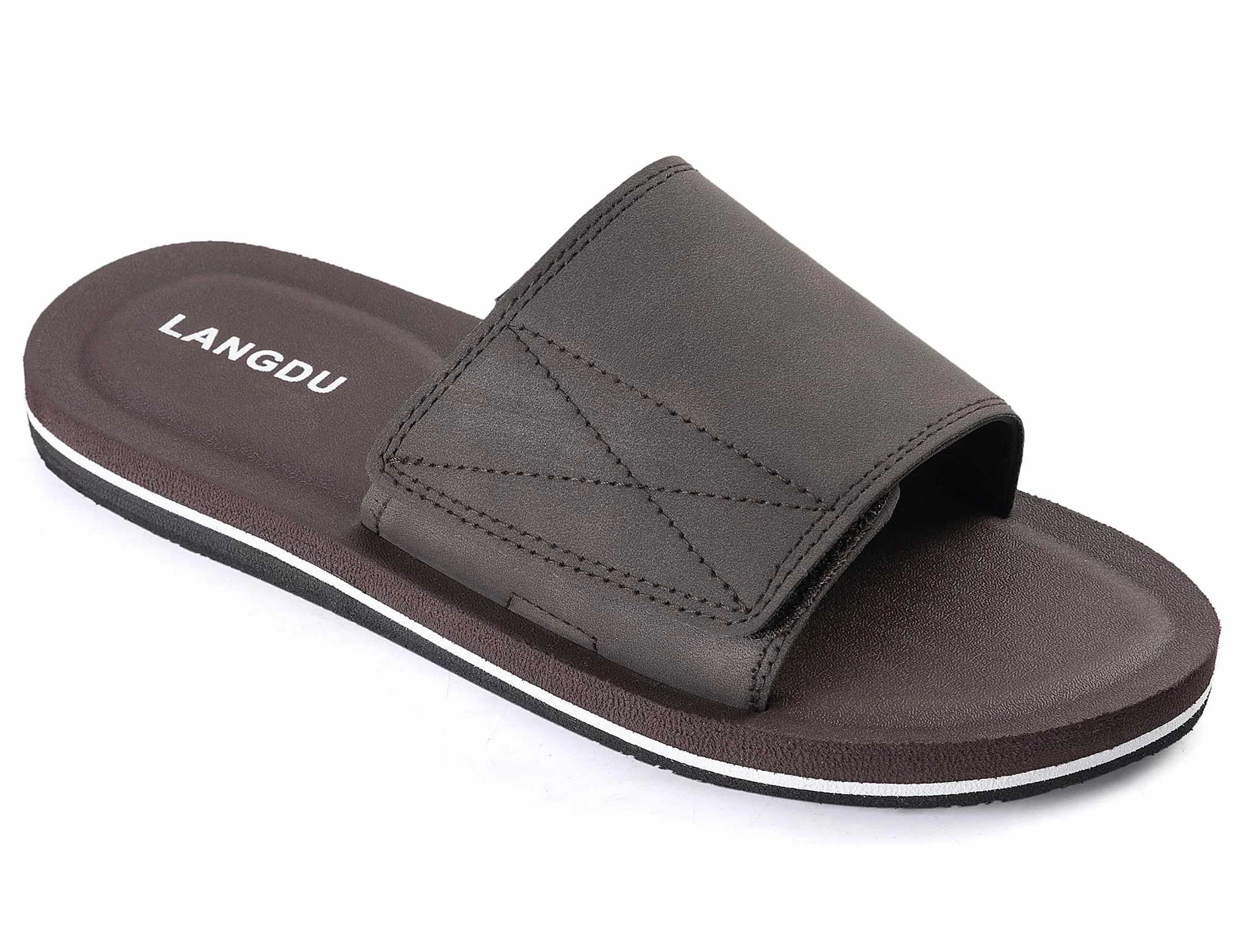 LANGDU Claquette Hommes Piscine Sandales