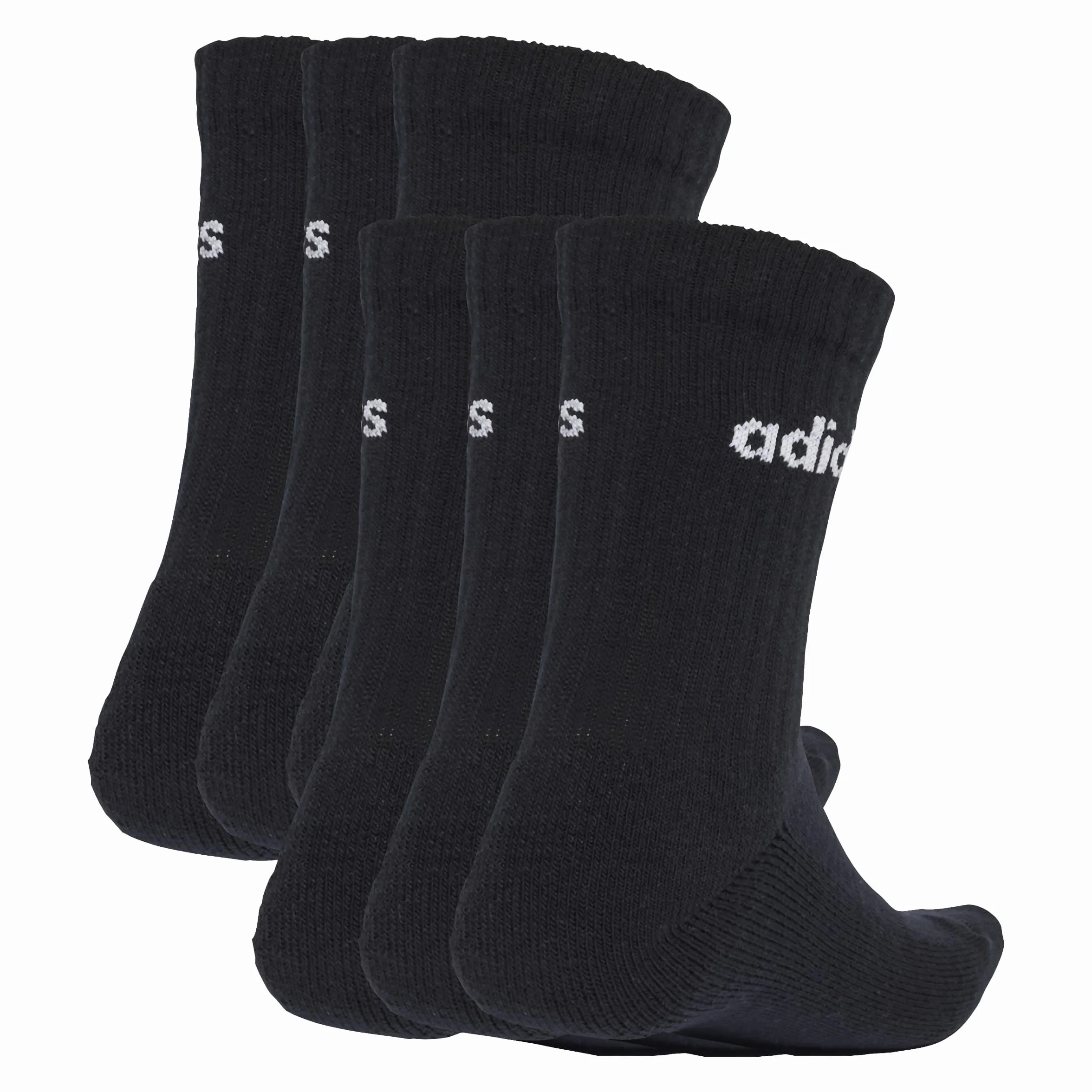 Adidas Chaussettes rembourrées hauteur mollet logo linéaire 6 paires