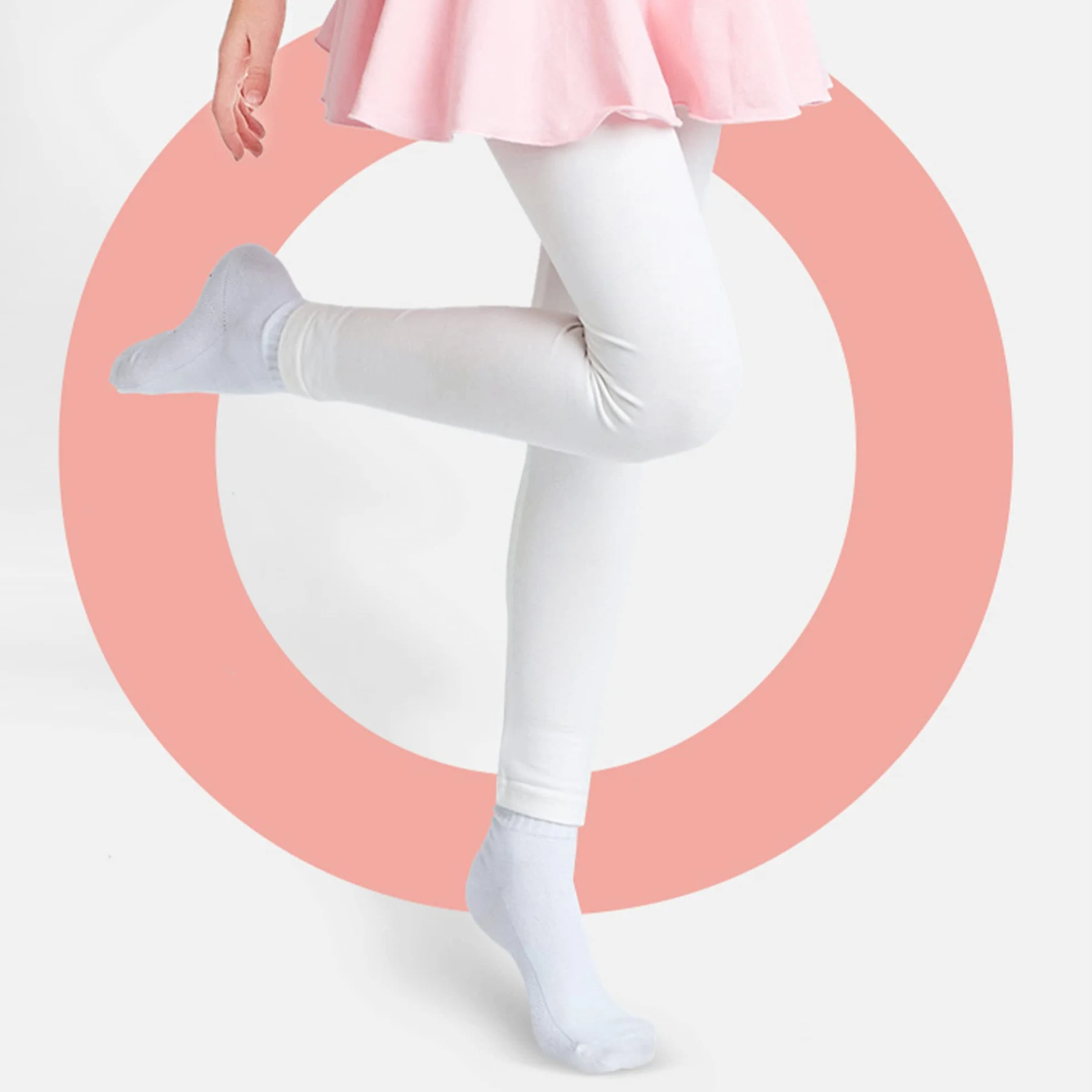 L&K-II Filles Leggings Longs Pantalons Coton Leggins Sport Enfants Doux Leggings Ceinture élastique Leggins Filles，Taille:110-164