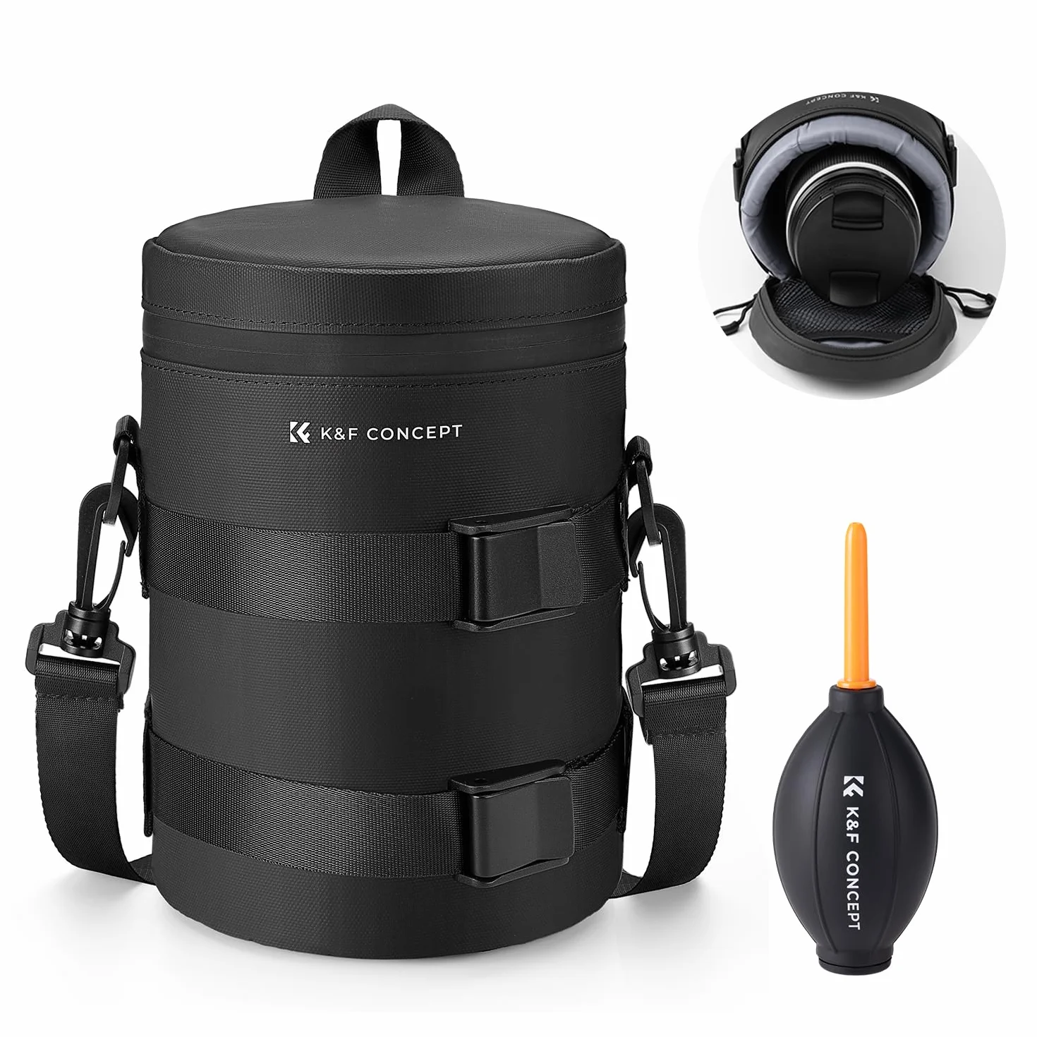 K&F Concept Housse Objectif Sacoche Protection Imperméable pour Appareil Photo DSLR