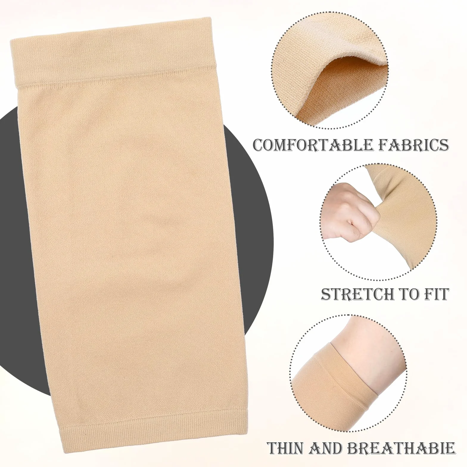 DIVINA VITAE 3 Paires De Manchons De Tatouage Pour Avant-Bras, Noirs, En Élasthanne, Pour Couvrir Les Tatouages ​​Et Protéger Du Soleil, Pour Hommes Et Femmes(2)