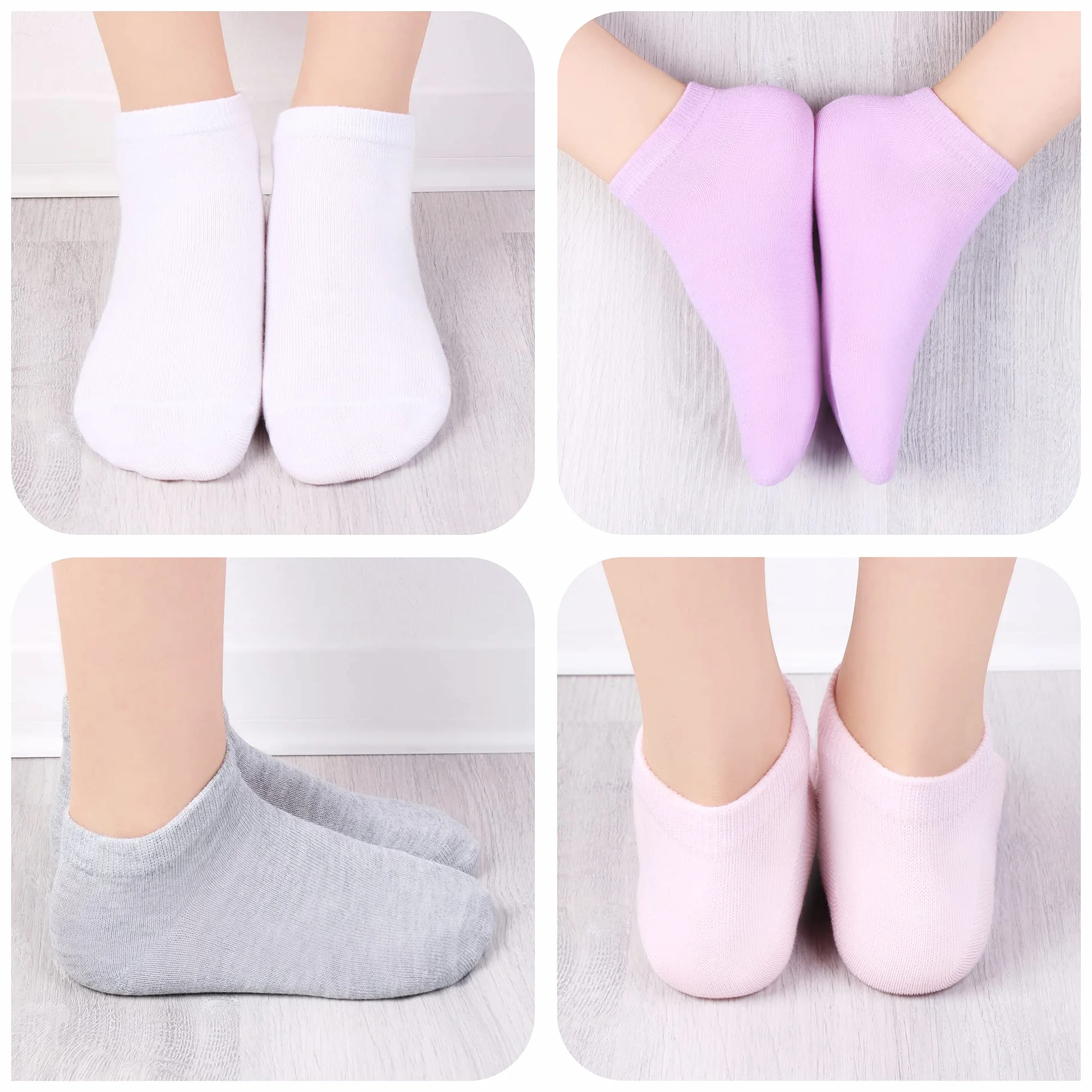 Libella Lot de 6 Chaussettes Courtes Fille Été Socquettes en Coton Uni 100% Confortables et Respirantes pour Enfants 2897