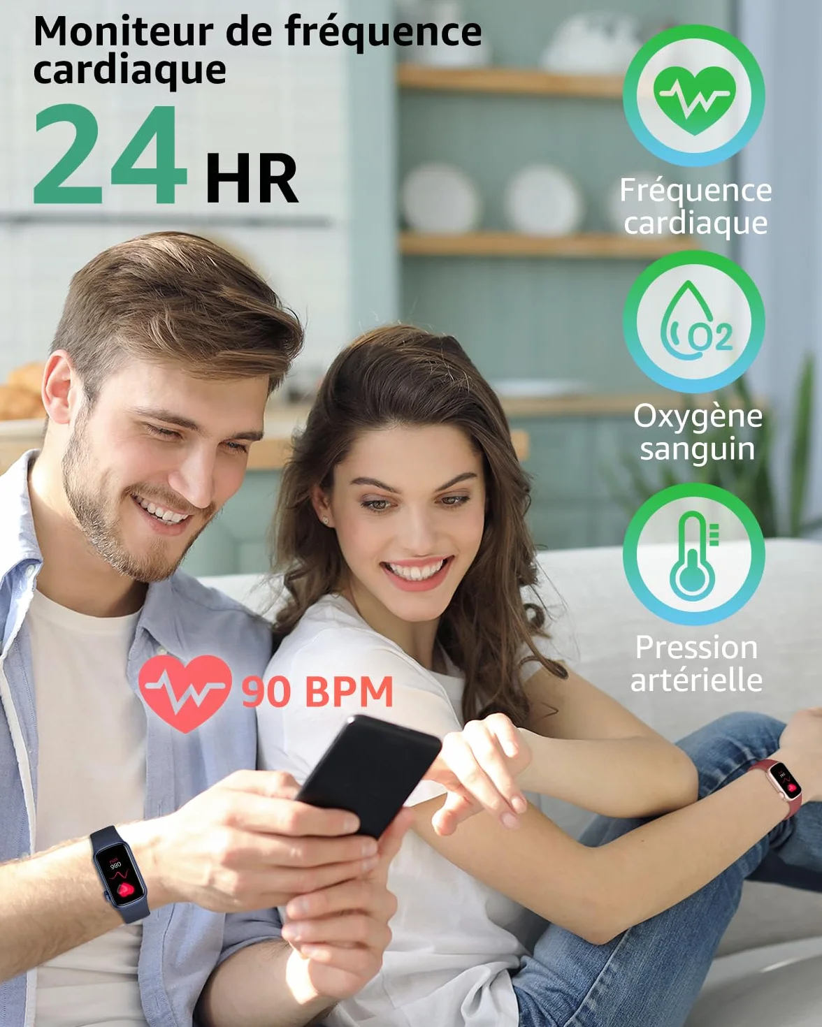 IMFRCHCS Montre Connectée Femme Homme, 1,47'' Smartwatch avec 137+ Modes Sportifs, Fitness Tracker avec Cardiofréquencemètre, Sommeil, Podomètre, Etanche IP68, Montre Intelligente pour Android iOS