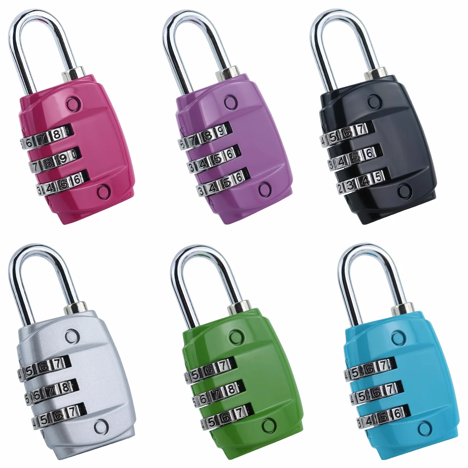 Cadenas à Code Combinaison Métal 3 Chiffres pour Valise Avion Casier Gym