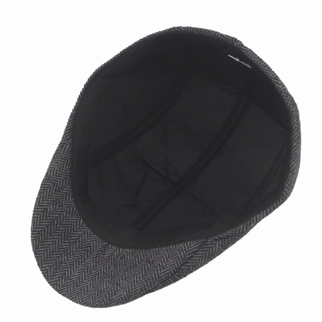 Béret Homme Pur Chanvre Gris Taille Unique Casquette Plate