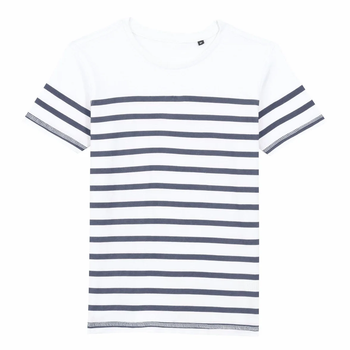 T-Shirt Enfant rayé Bleu et Blanc – marinière garçon/Fille – Coton Doux, Manches Courtes, Style Marin, t-Shirt été Confortable, Look Unisexe pour Enfants