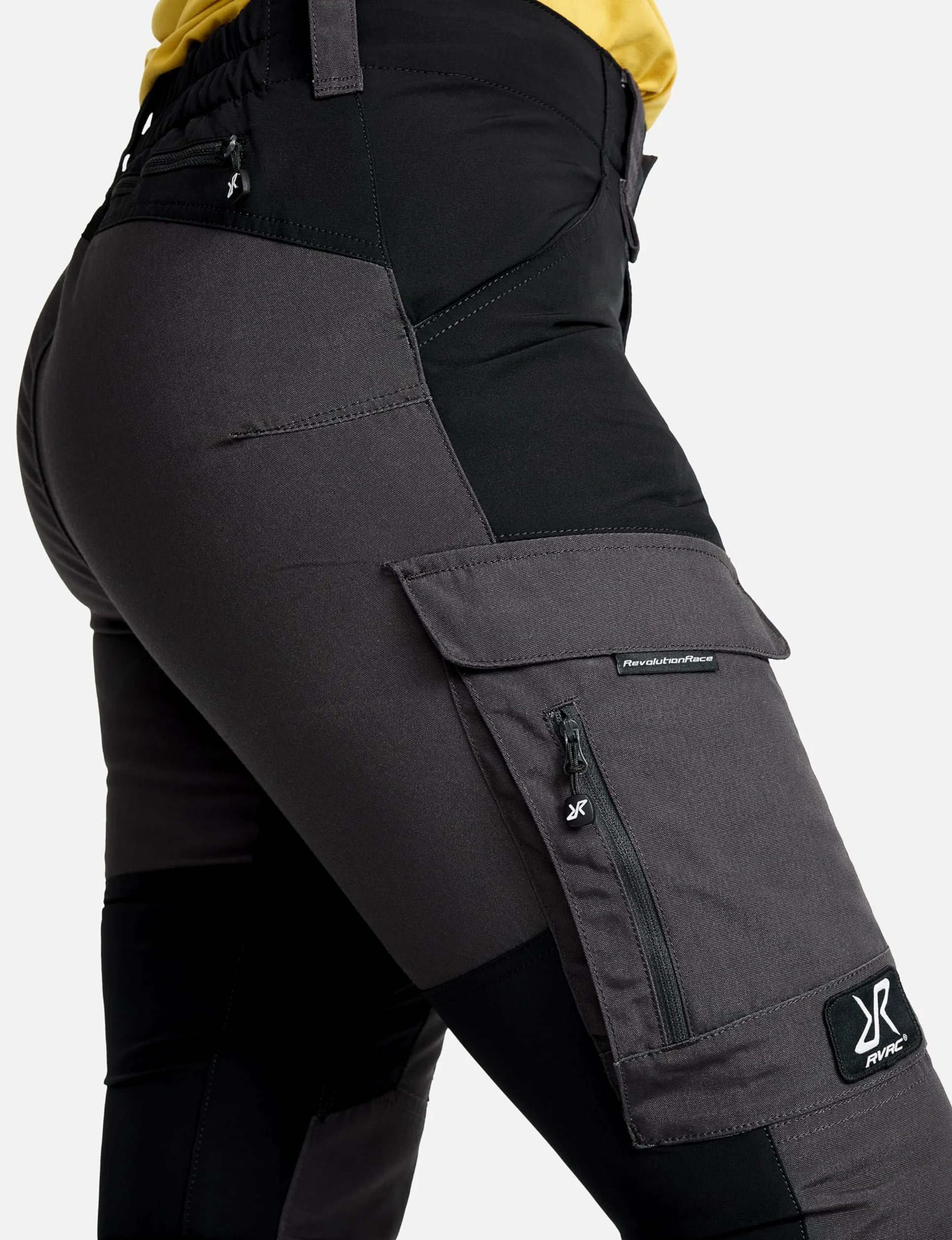 RevolutionRace Femme RVRC GP Pants, Pantalon Durable pour la randonnée et Autres activités de Plein air, Jet Black, XS