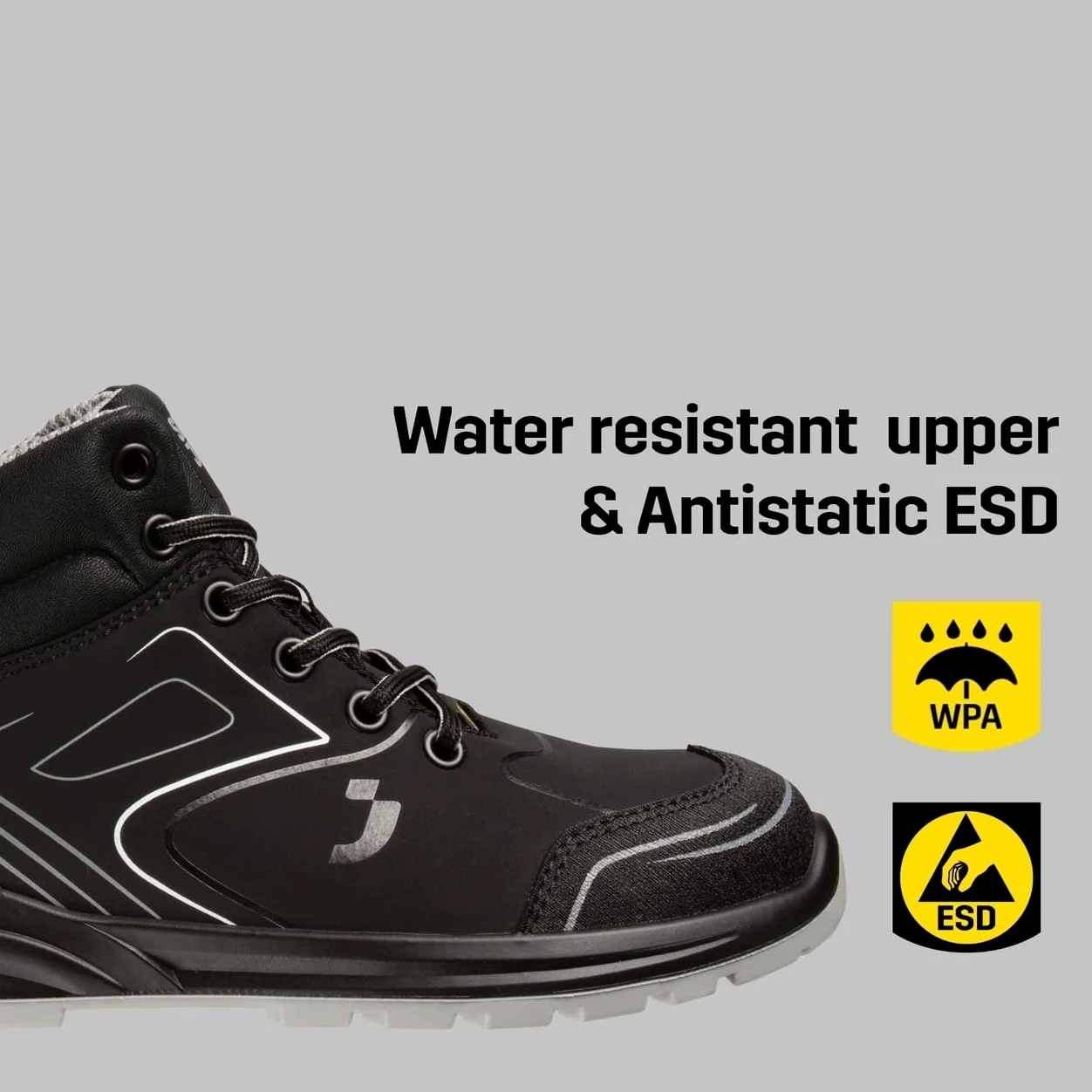 SAFETY JOGGER Chaussures de Sécurité S3 à Embout en Acier - Basket de Travail pour Hommes et Femmes avec Semelle Anti-Perforation - CADOR Mid – Antidérapantes, Amortissantes et Étanches