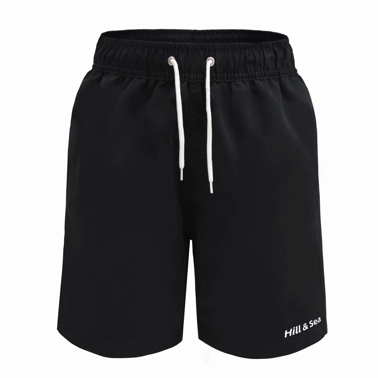 Hill & Sea Maillot de Bain garçon Séchage Rapide Boardshorts Respirant Hydrofuge Short de Bain avec Poches doublées en Mesh et Cordon de Serrage Ajustable 140-182