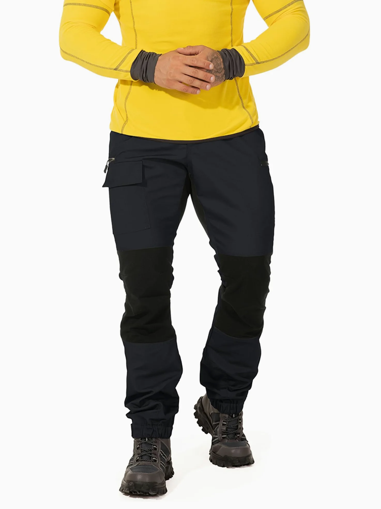 yeyity Pantalon de randonnée pour homme, robuste, respirant, durable, pantalon tactique, pantalon de travail, pour les activités de plein air et les travaux en extérieur