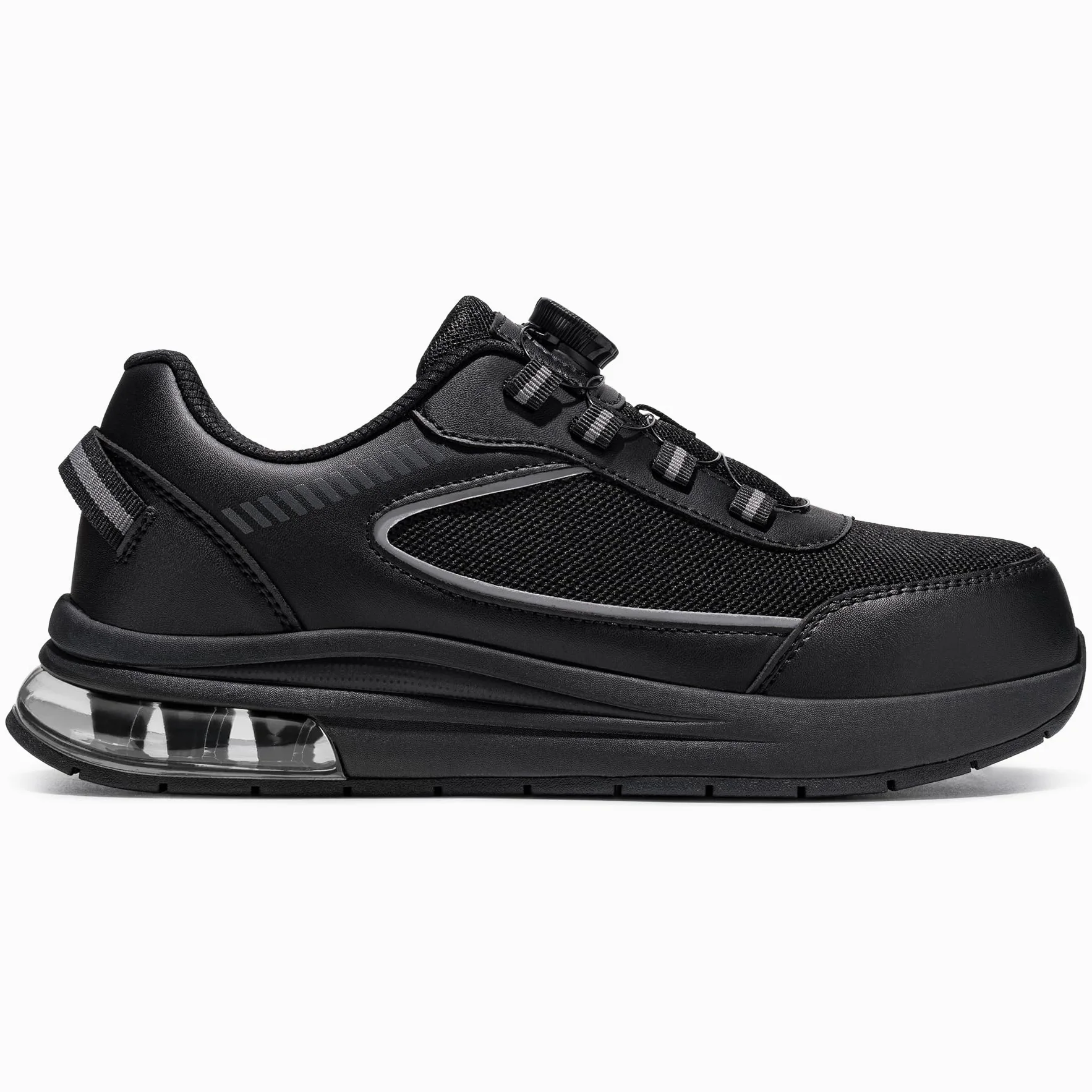 LARNMERN PRO Chaussures de Sécurité Hommes Basket de Securite SRC Antidérapantes Embout Acier Anti-Smashing Anti-Piercing Amorti