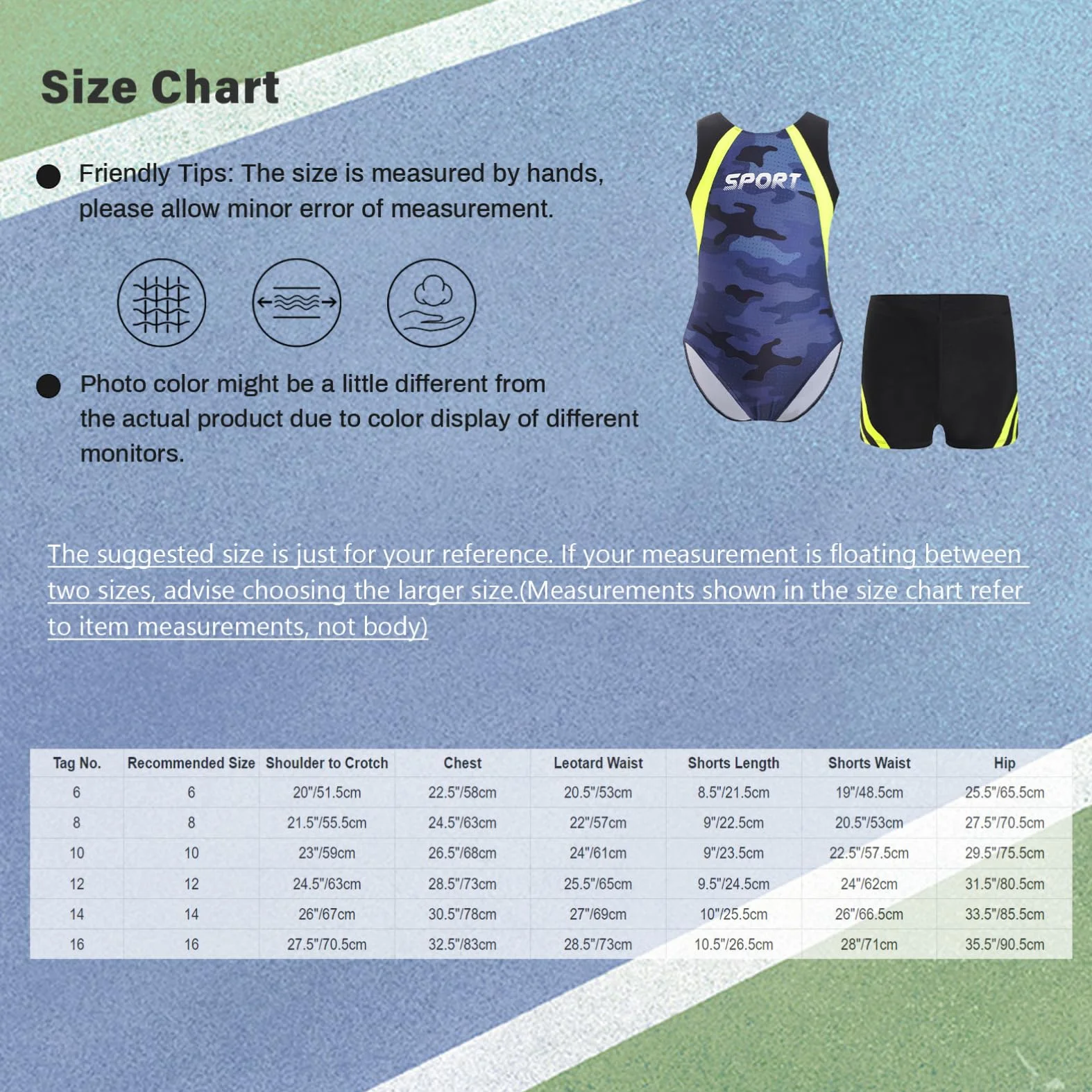 Aislor Garçon Ensemble Short Et Justaucorps Gymnastique Rythmique Enfant Leotard Entraînement Fitness Gym Sport Dancewear