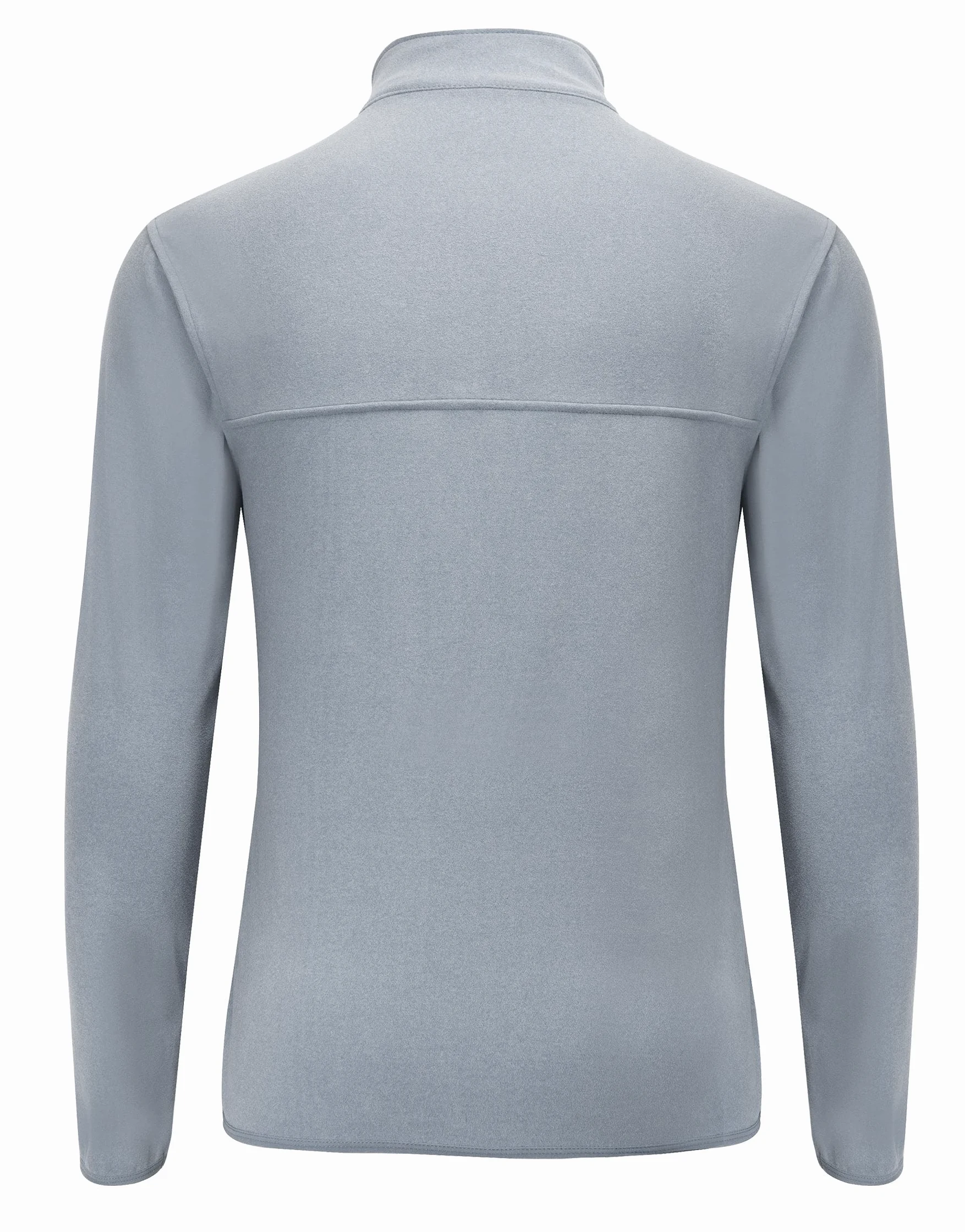 WILLIT Pull en polaire pour homme avec fermeture éclair - Pull de travail respirant thermique
