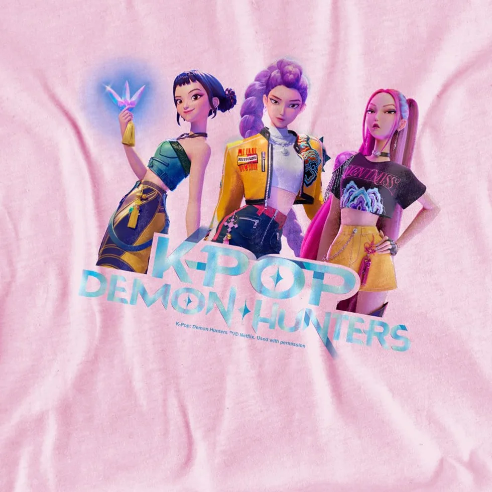 Kpop Demon Hunters Kpop Demon Hunters - Huntrix Kpop Group Kids T Shirt T-Shirt Mixte Enfant (Lot de 1)
