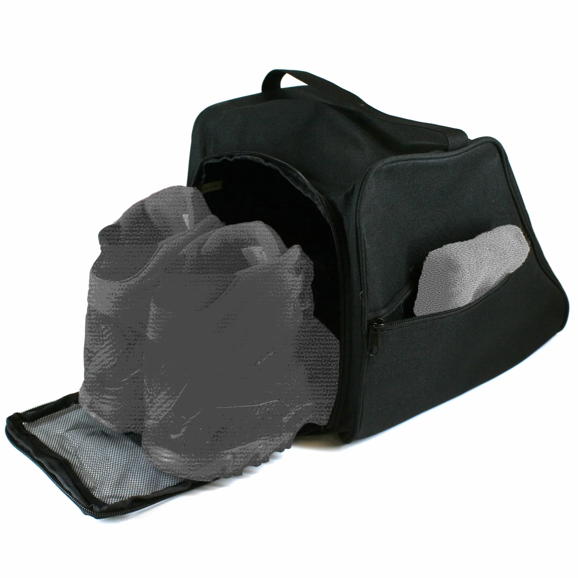DOJA Barcelona | Sac Chaussures De Randonnée | Sac A Bottes | 33x24,5x28cm | avec Poche | Couleur Noire | Polyester et Maille | pour Randonnée, Trekking, Ski, Sac De Sport, Sac De Voyage, Rangement