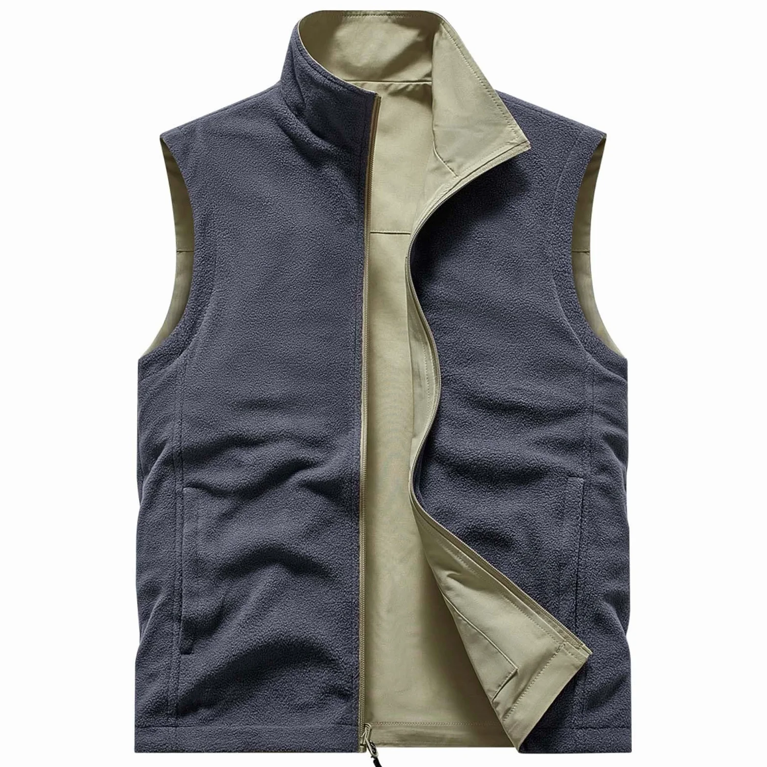 Gilet sans Manche Homme Veste De Chasse Vestes Sport Manteaux Femme Chantier Peche Polaire Manches Travail Blouson Multipoches Biker Long Gilets Randonnée Et Loisirs Plein Air pour Hommes en Jean
