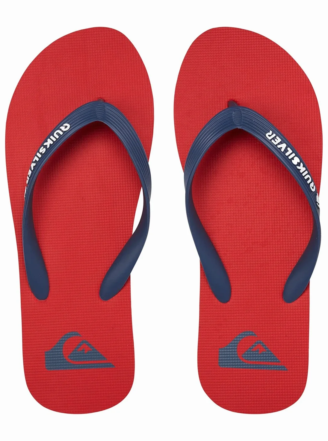 Quiksilver Molokai Chaussures de Plage Piscine Multicolore Rouge Bleu 43 EU