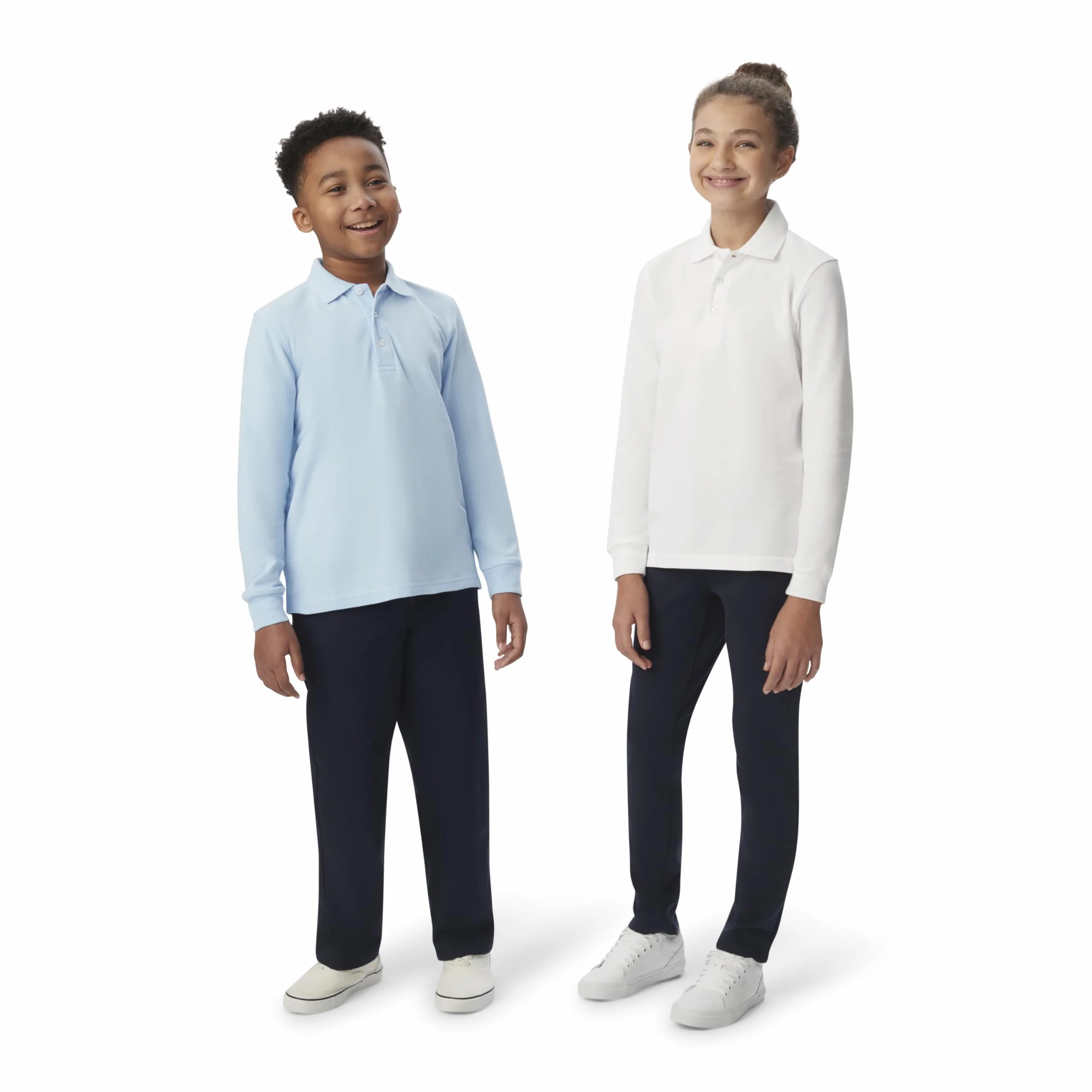French Toast Polo piqué à Manches Longues Enfant, Blanc, 8
