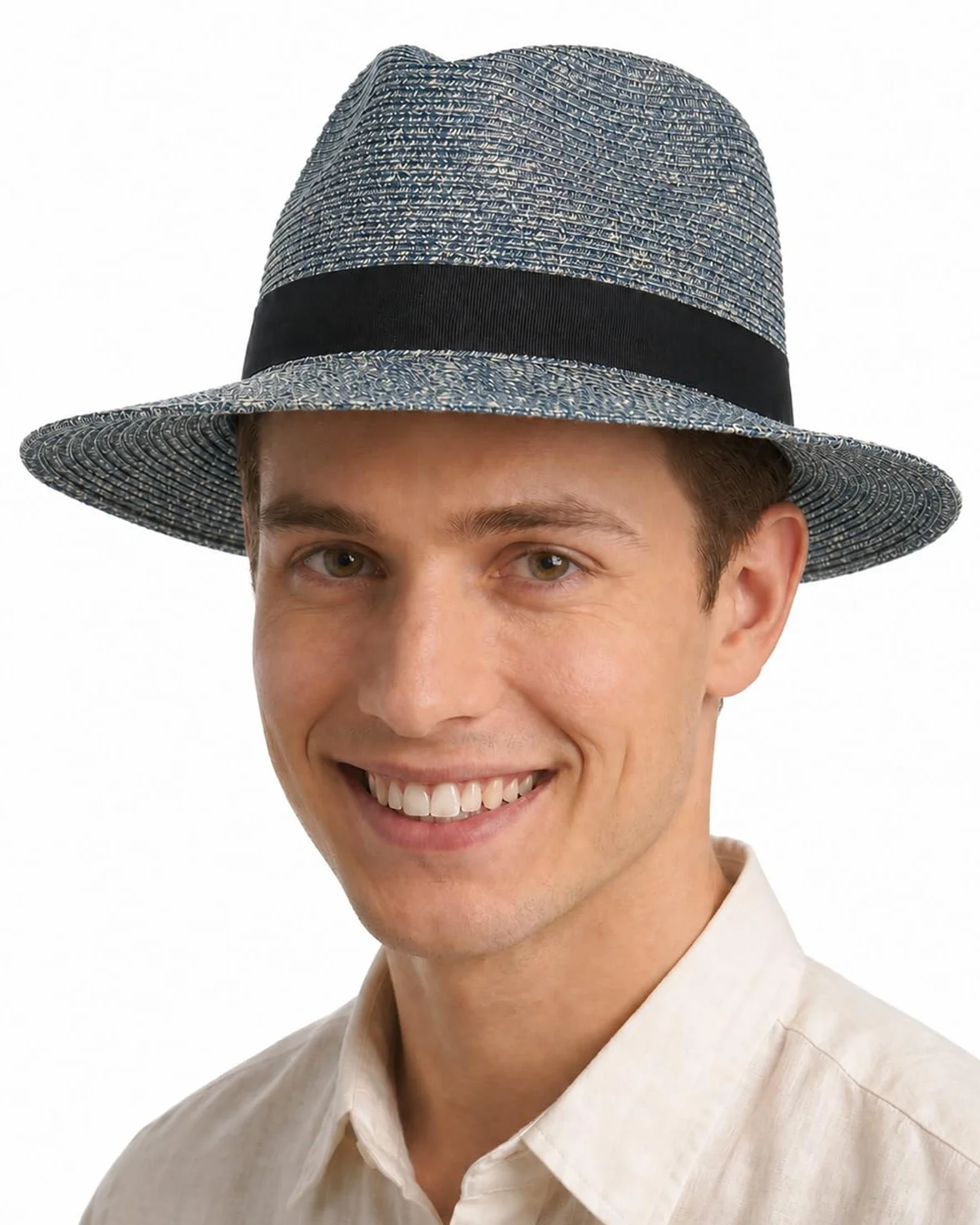 Zylioo XXL Panama Chapeau de Paille pour Homme Grand Chapeau de Soleil Large Bord