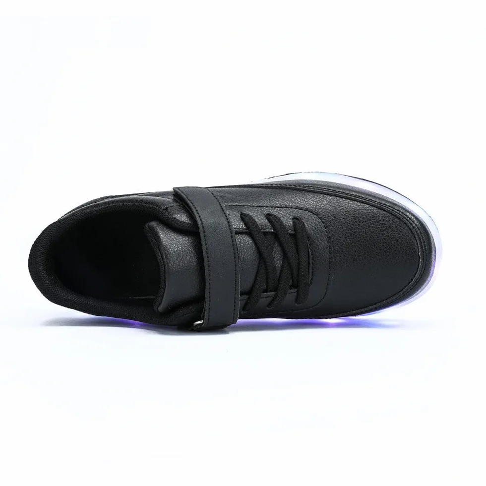 HUSKSWARE Patins à roulettes Garçons Filles Chaussures Skateboard réglables Jeunesse Noir Blanc Rose 27-40 EU