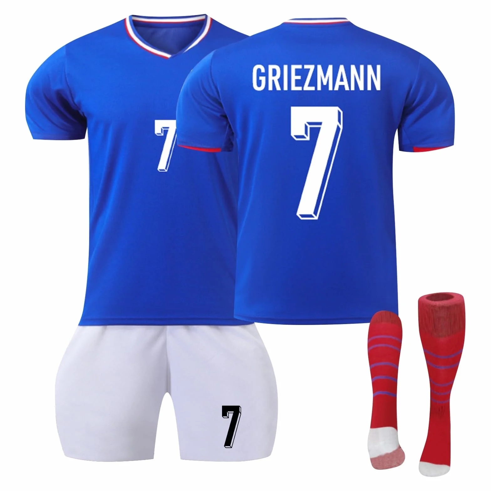 Maillot de Foot Enfant Homme 2024 2025 Ensemble 3 Pièces - T-Shirt Short Chaussettes