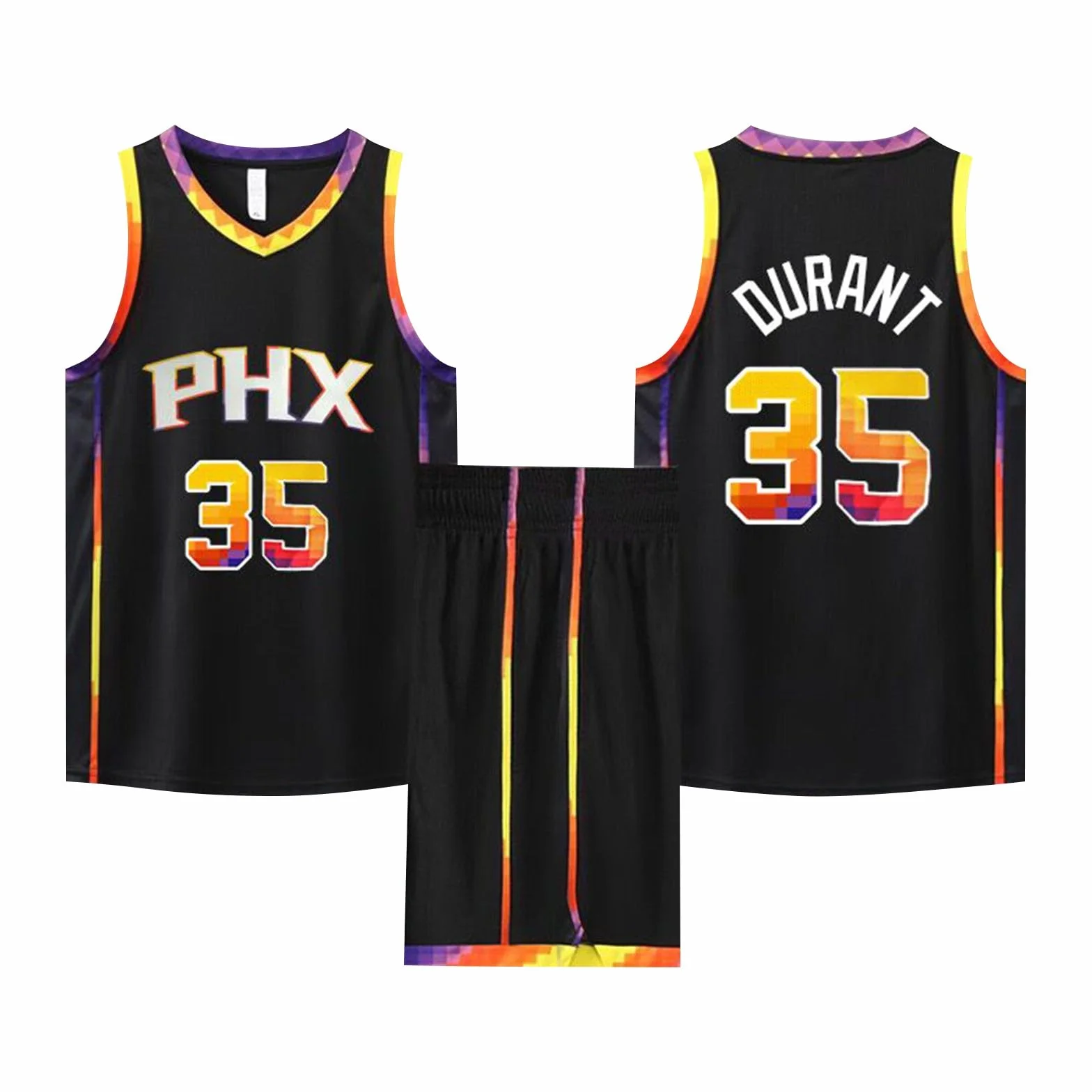 Maillot Basket Enfant Adulte 2 Pièces Ensemble Basketball Jersey Garçon Vêtement Set